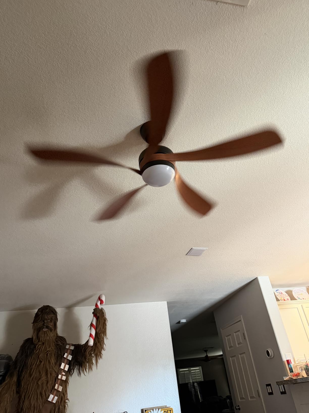 Sofucor 52 inch Smart Ceiling Fan, Indoor/Outdoor Ceiling Fans with Lights and Remote, Compatible with Alexa/Google/App, 3-Color Light 6-Speed Timing Reversible DC Motor customer photo 1