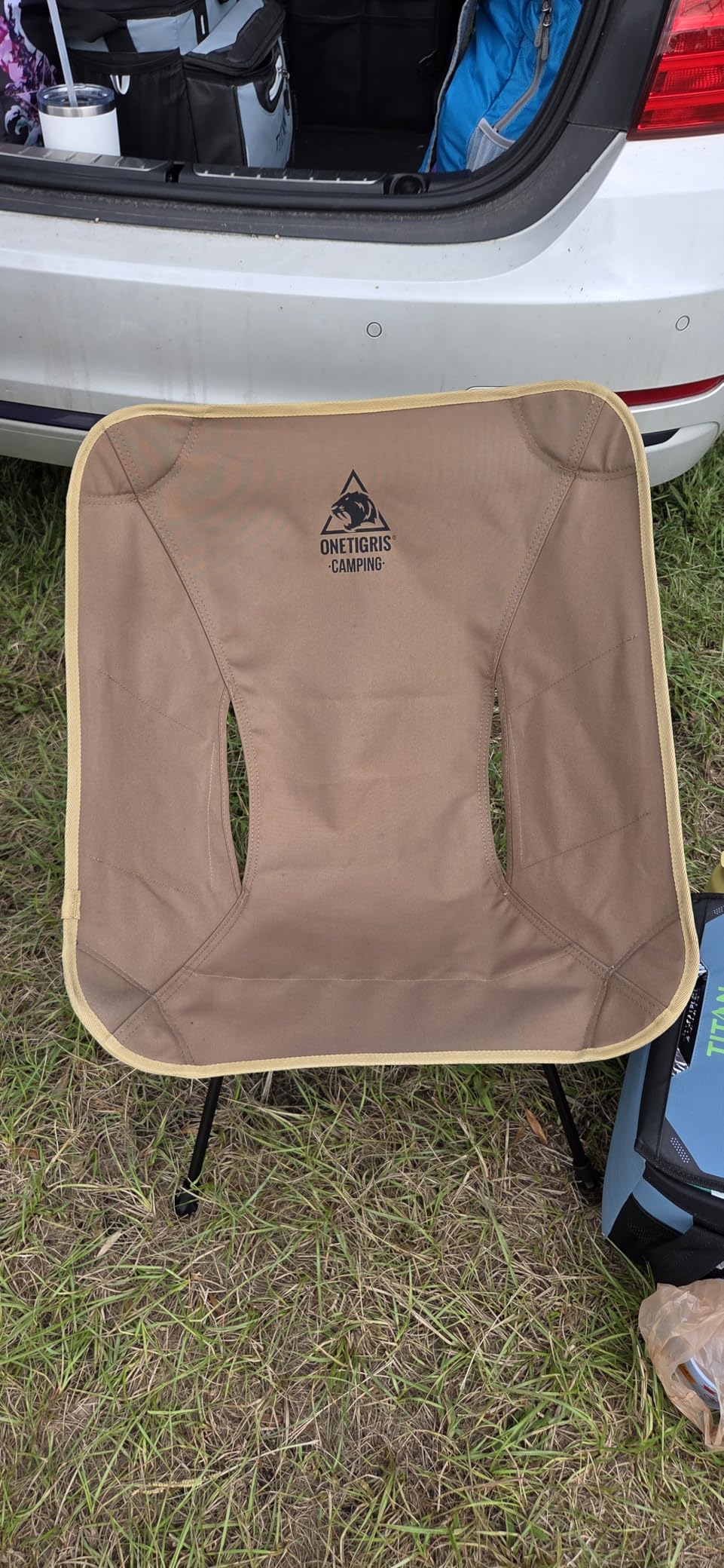 ONETIGRIS Tigerblade Camping Chair, Lightweight Folding Backpacking Hiking Chair, Compact Portable 330 lbs Capacity customer photo 1