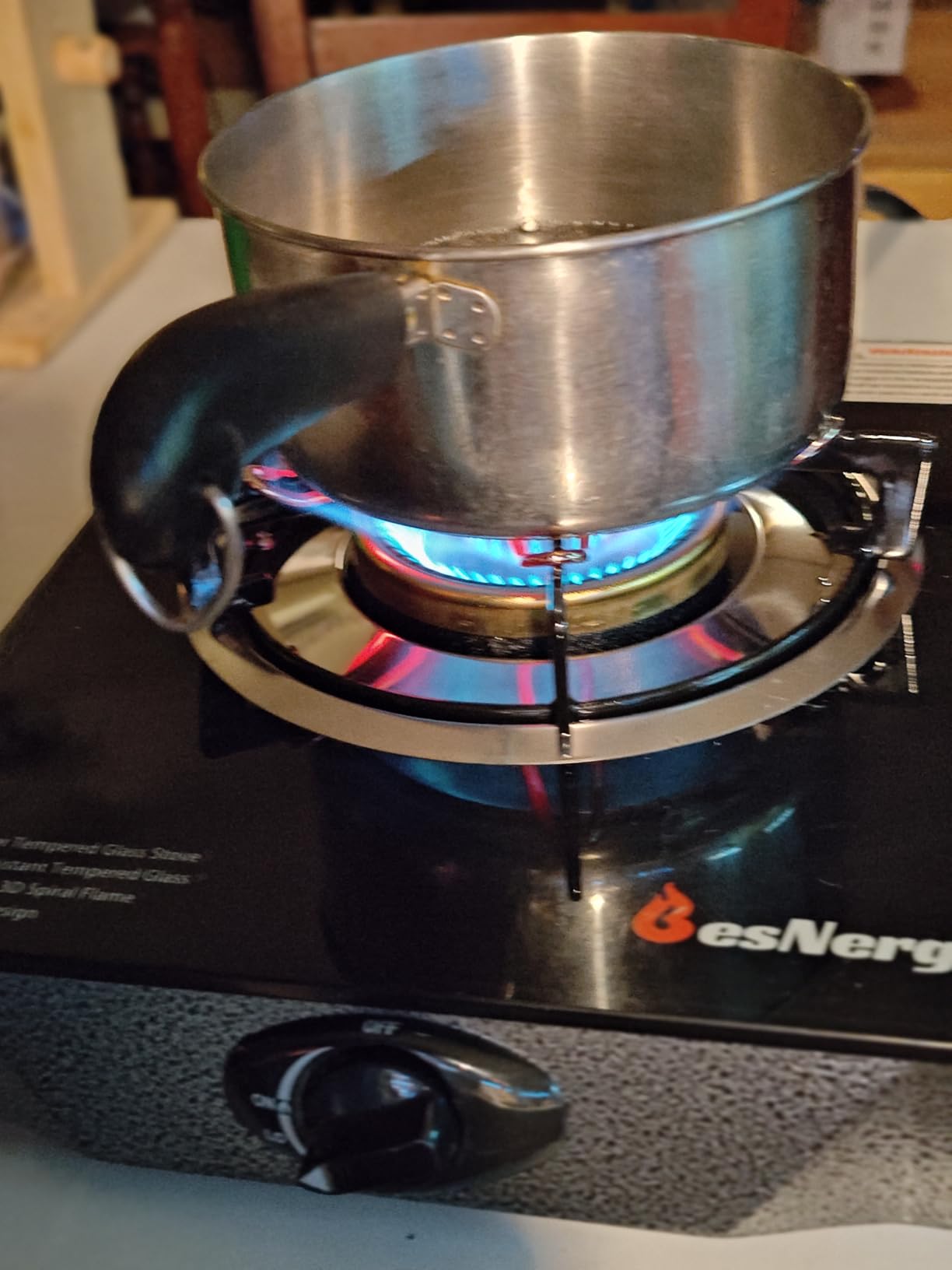 2 Burner Propane Gas Stove, 29,000 BTU High-Efficiency Auto Ignition Heavy-Duty Tempered Glass Cooktop, Includes CSA Regulator & Hose, for Outdoor Camping & Emergencies customer photo 2