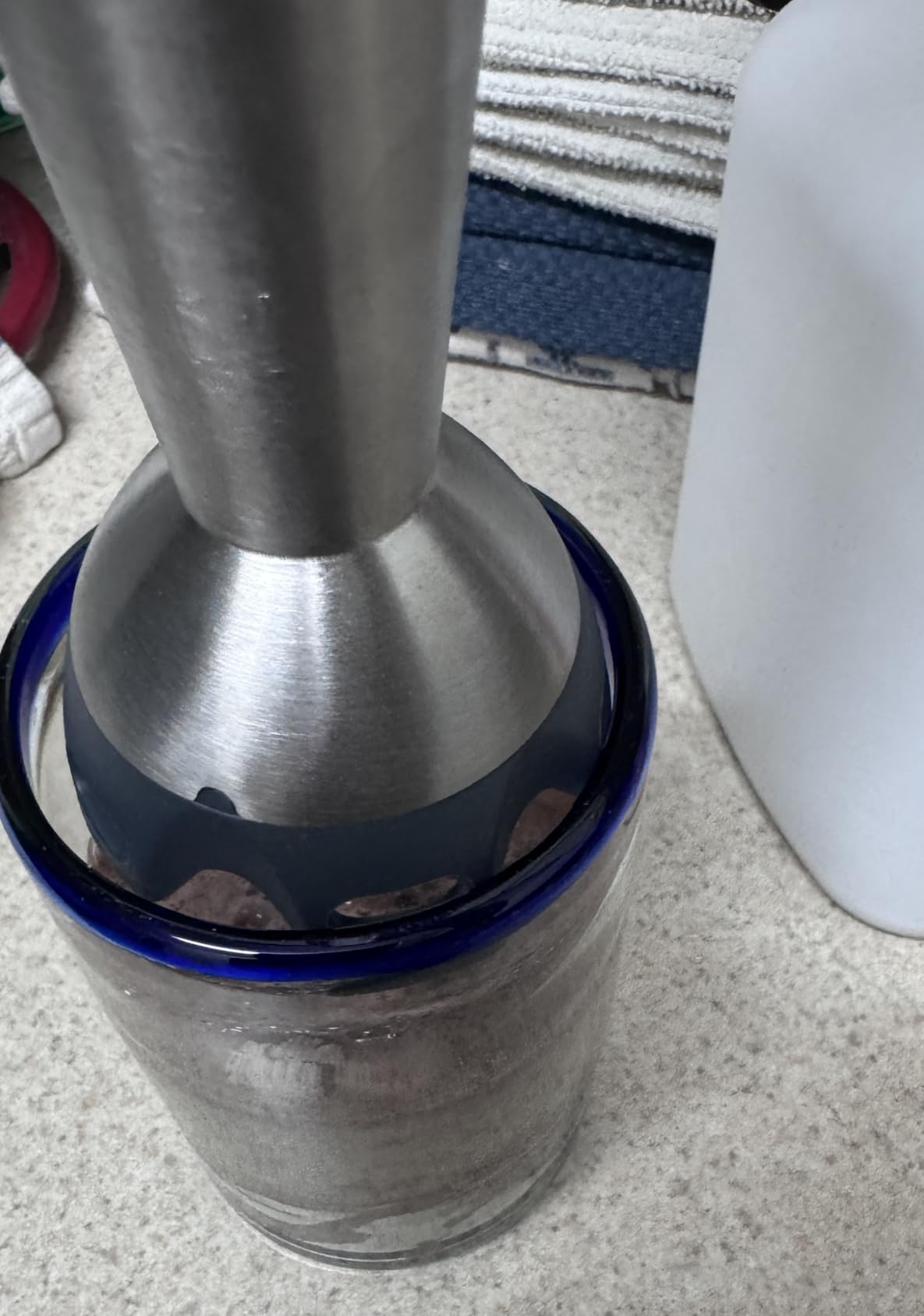 KOIOS Immersion Blender, 1000W Anti-scratch 3-in-1 Hand Blender, Upgraded 12 Speed Stainless Steel Blade Stick Blenders with Turbo Mode, Whisk and Milk Frother, Non-BPA customer photo 2