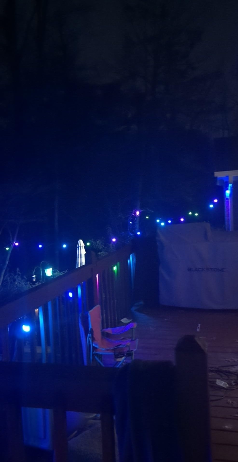 Govee Smart Outdoor String Lights 2, 144ft Outdoor Lights with Dimmable Warm White LED Bulbs, 47 Scene Modes for Patio, Backyard, Balcony, IP65 Waterproof, Works with Alexa, App Control customer photo 1