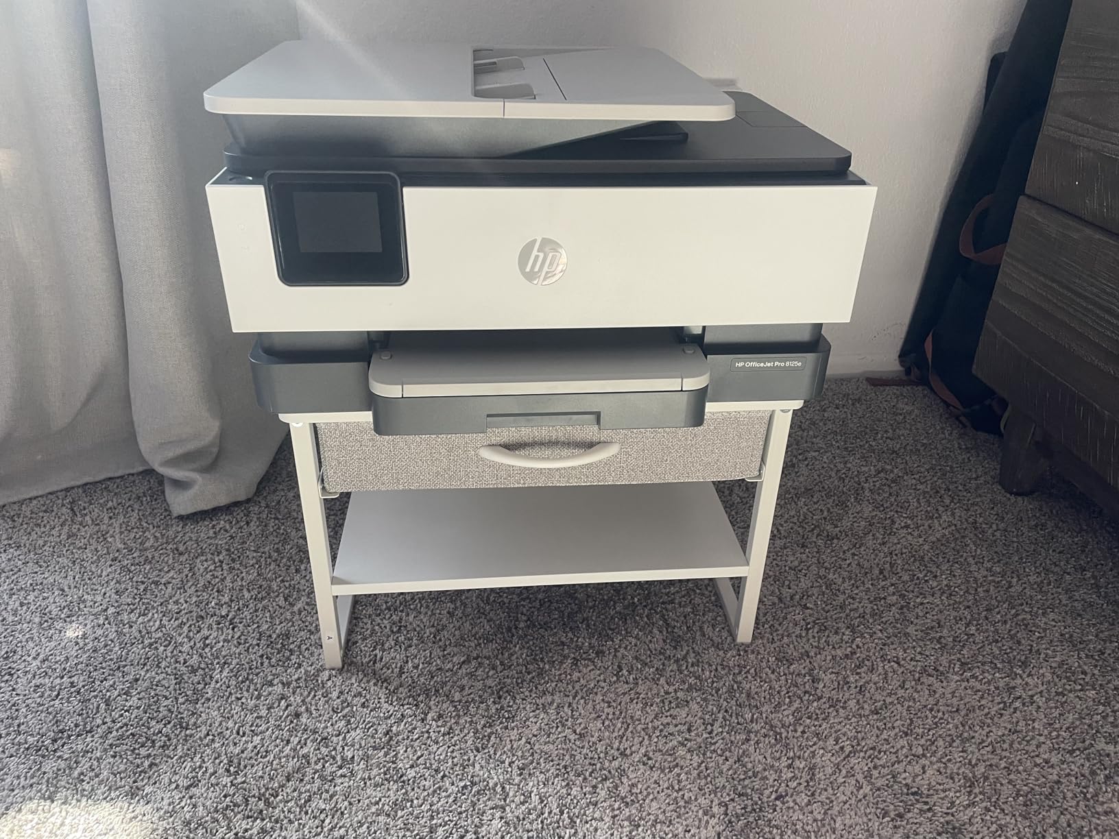 HP OfficeJet Pro 8125e Wireless All-in-One Color Inkjet Printer, Print, scan, Copy, ADF, Duplex Printing Best-for-Home Office, 3 Month Instant Ink Trial Included, AI-Enabled (405T6A) customer photo 1