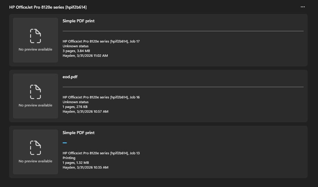 HP OfficeJet Pro 8125e Wireless All-in-One Color Inkjet Printer, Print, scan, Copy, ADF, Duplex Printing Best-for-Home Office, 3 Month Instant Ink Trial Included, AI-Enabled (405T6A) customer photo 2