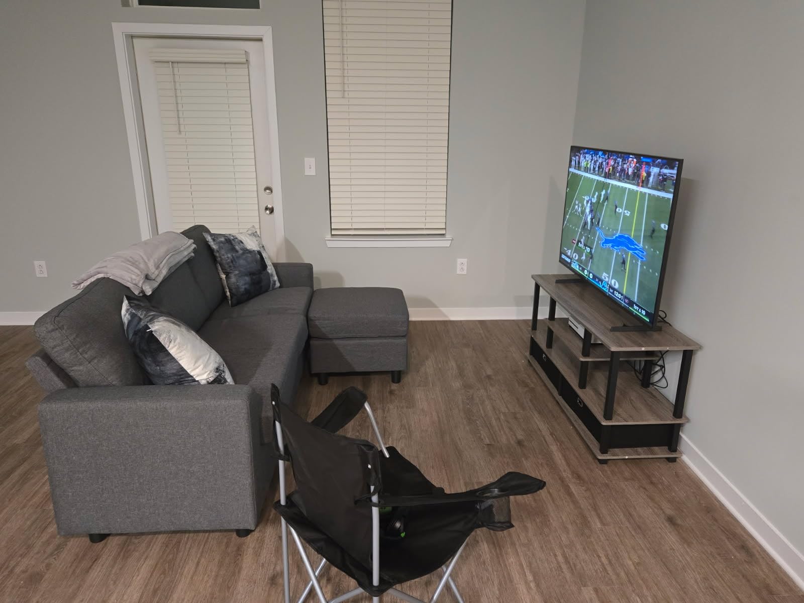 Best Choice Products Upholstered Sectional Sofa for Home, Apartment, Dorm, Bonus Room, Compact Spaces w/Chaise Lounge, 3-Seat, L-Shape Design, Reversible Ottoman Bench, 680lb Capacity - Aqua customer photo 2