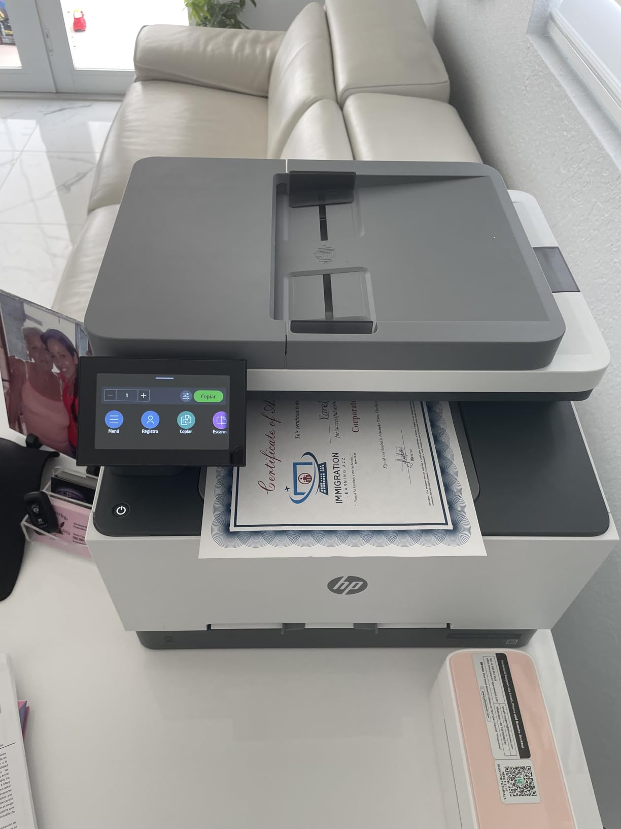 HP Color LaserJet Pro MFP 3301sdw Wireless All-in-One Color Laser Printer, Office Printer, Scanner, Copier, ADF, Duplex, Best-for-Office (499Q3F) customer photo 1