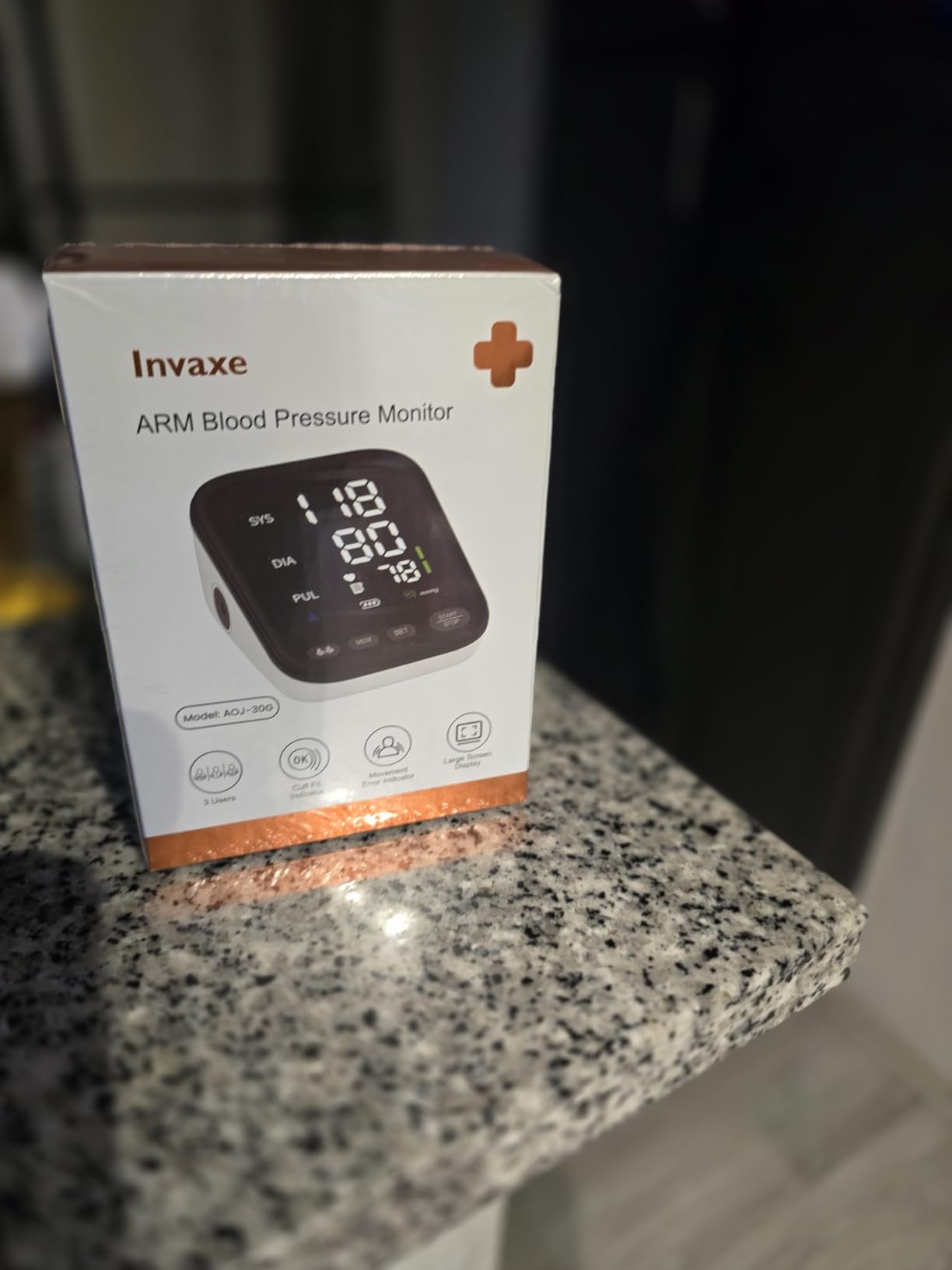 Blood Pressure Machine, Automatic Upper Arm Blood Pressure Monitor with 2x199 readout, 4.5 inch Backlit Large Screen Adjustable Large Cuff 9 to 17 inches - arrhythmia and Home Hypertension Detector customer photo 1