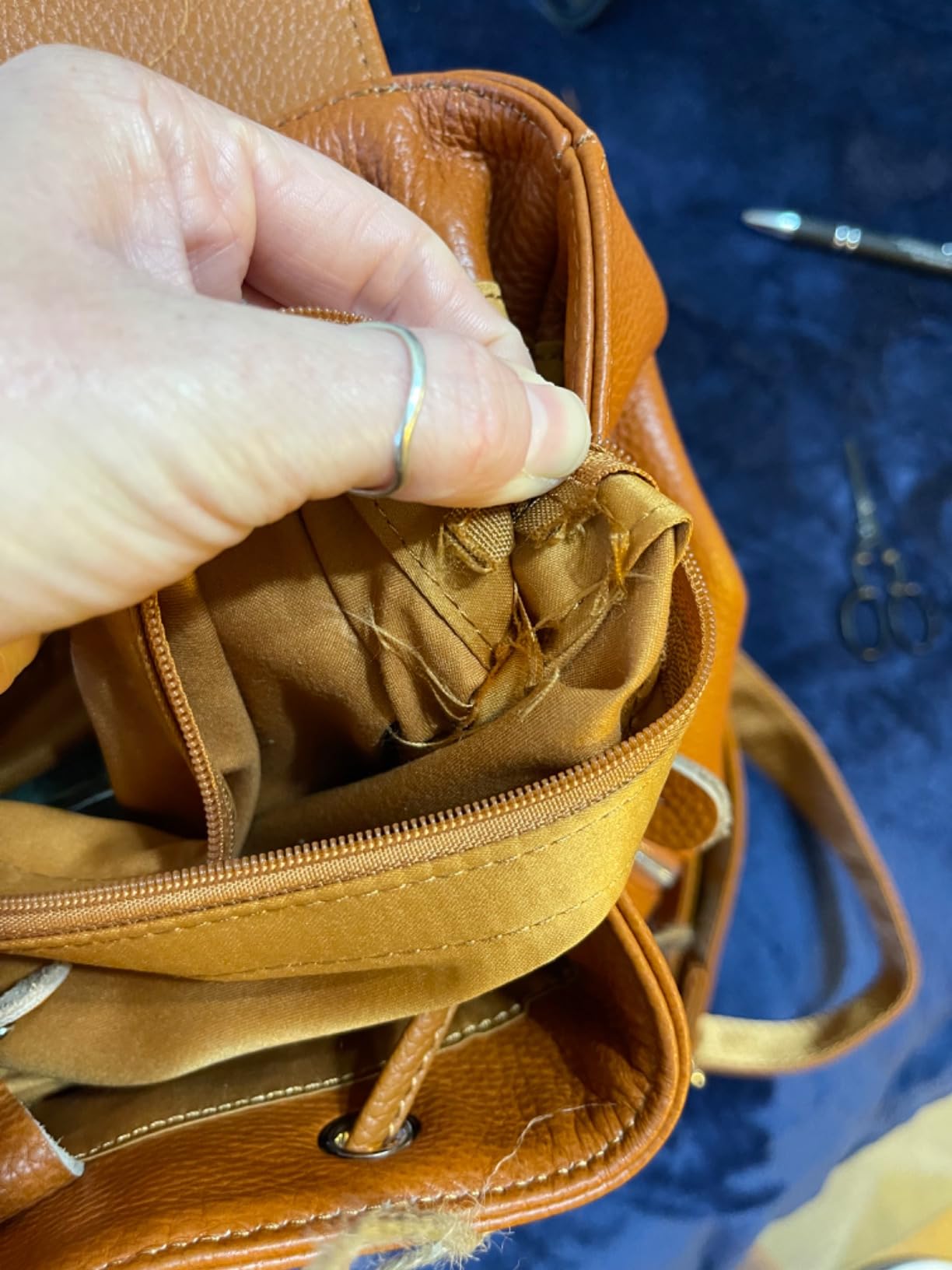 Women's Full-Grain Leather Backpack Purse, Minimal Structured Design, Work Commuter & City Travel, Compact Everyday Essentials (Black) customer photo 2