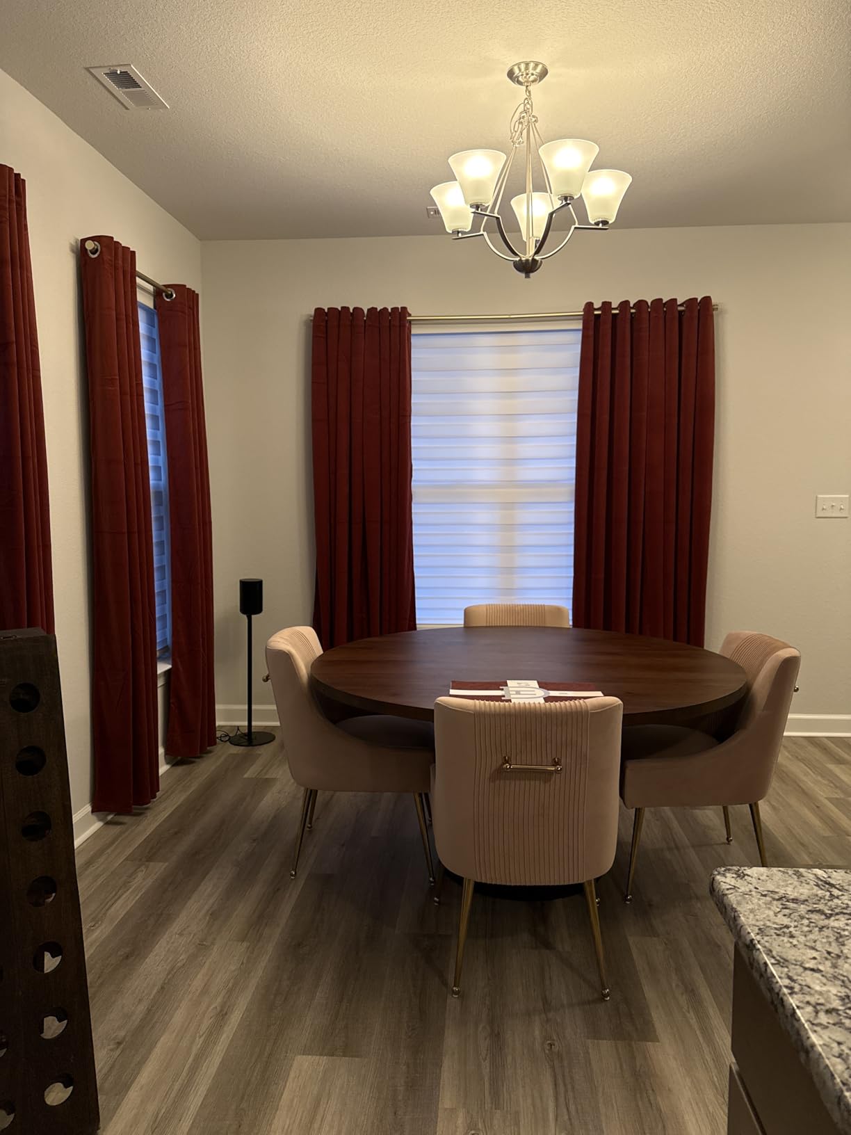 Modern Dining Chairs, Velvet Upholstered Dining Room Chairs with Gold Legs,Tufted Accent Chair Set of 2 for Reception Room Living Room Study Room(Beige) customer photo 1