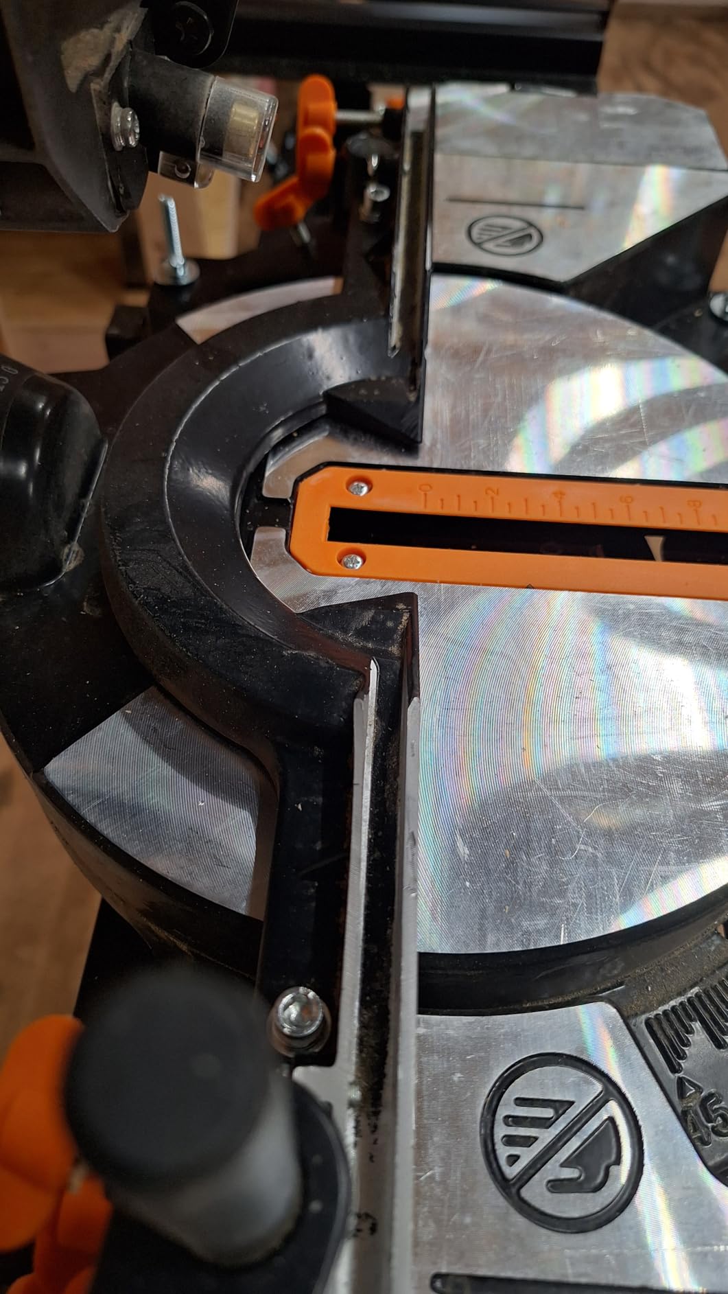 DOVAMAN Updated 10-Inch Sliding Miter Saw, Multi-Material Cutting w/ 3 x TCT Blades, Ambidextrous Operation, 5000/3200RPM Speed, Laser Guide, 0-45° Bevel Cut, Max Cut 3.5x13.4in, 9 Positive Stops customer photo 2