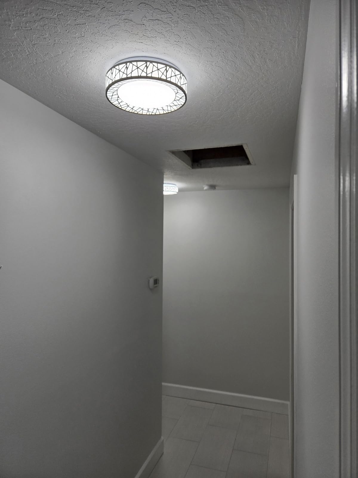 12 Inch Flush Mount Ceiling Light, Modern Brushed Nickel LED Ceiling Light Fixture, 20W 1400LM 2700-6500K Adjustable, Dimmable customer photo 2