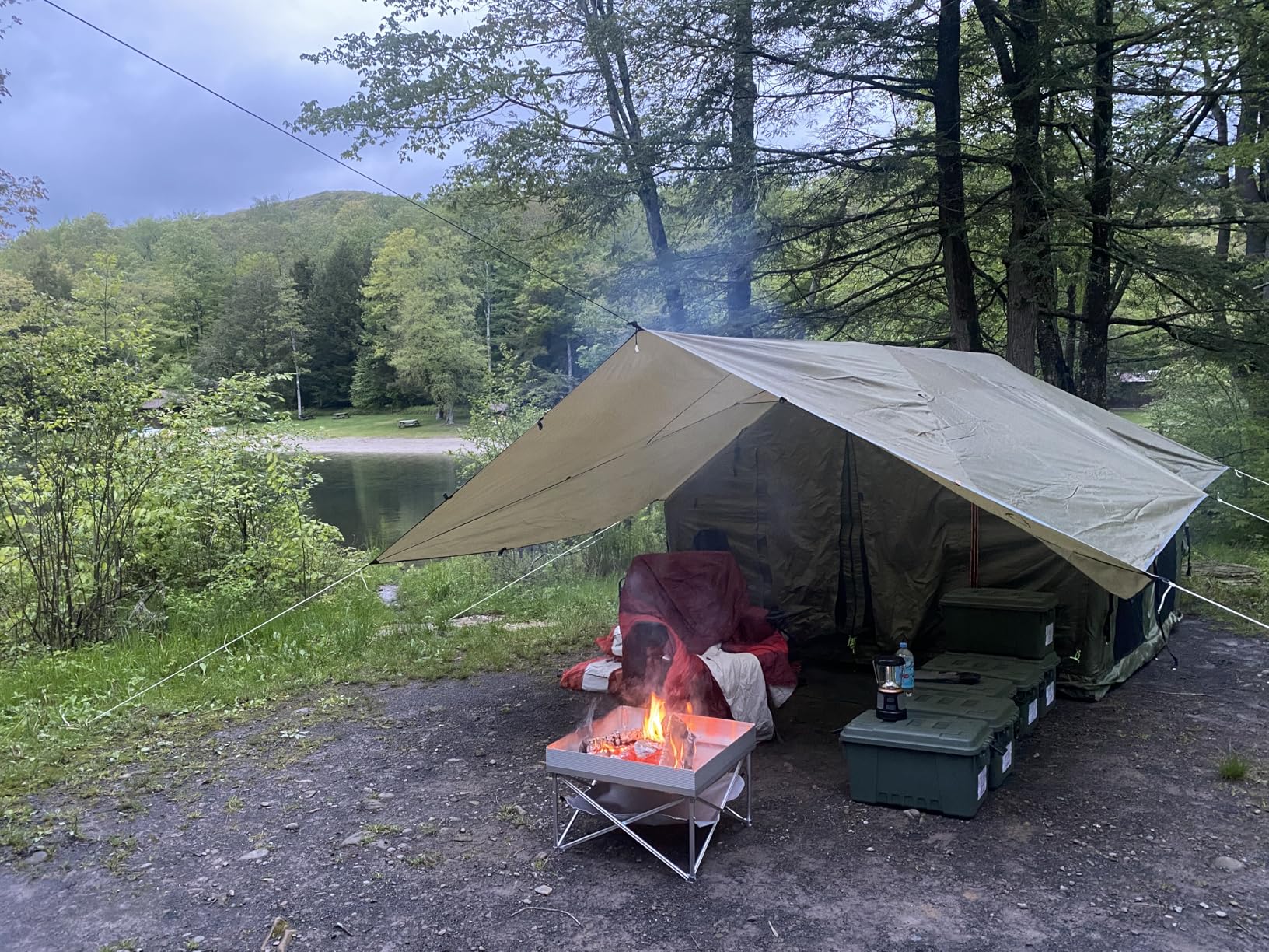 Inflatable Camping Tent, Large Blow-Up Air Tent, No Assembly Needed Luxury Glamping House, Oxford Fabric customer photo 1