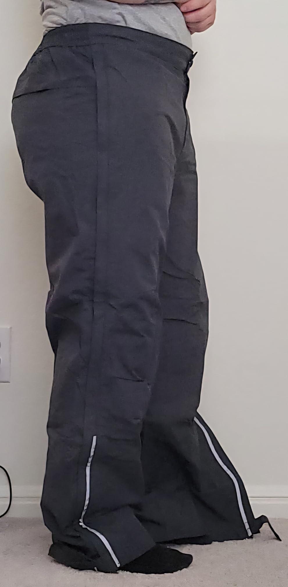 33,000ft Men's Rain Pants Full Zip Waterproof Pants Breathable Rain Over Trousers for Outdoor Hiking Golf Work customer photo 2