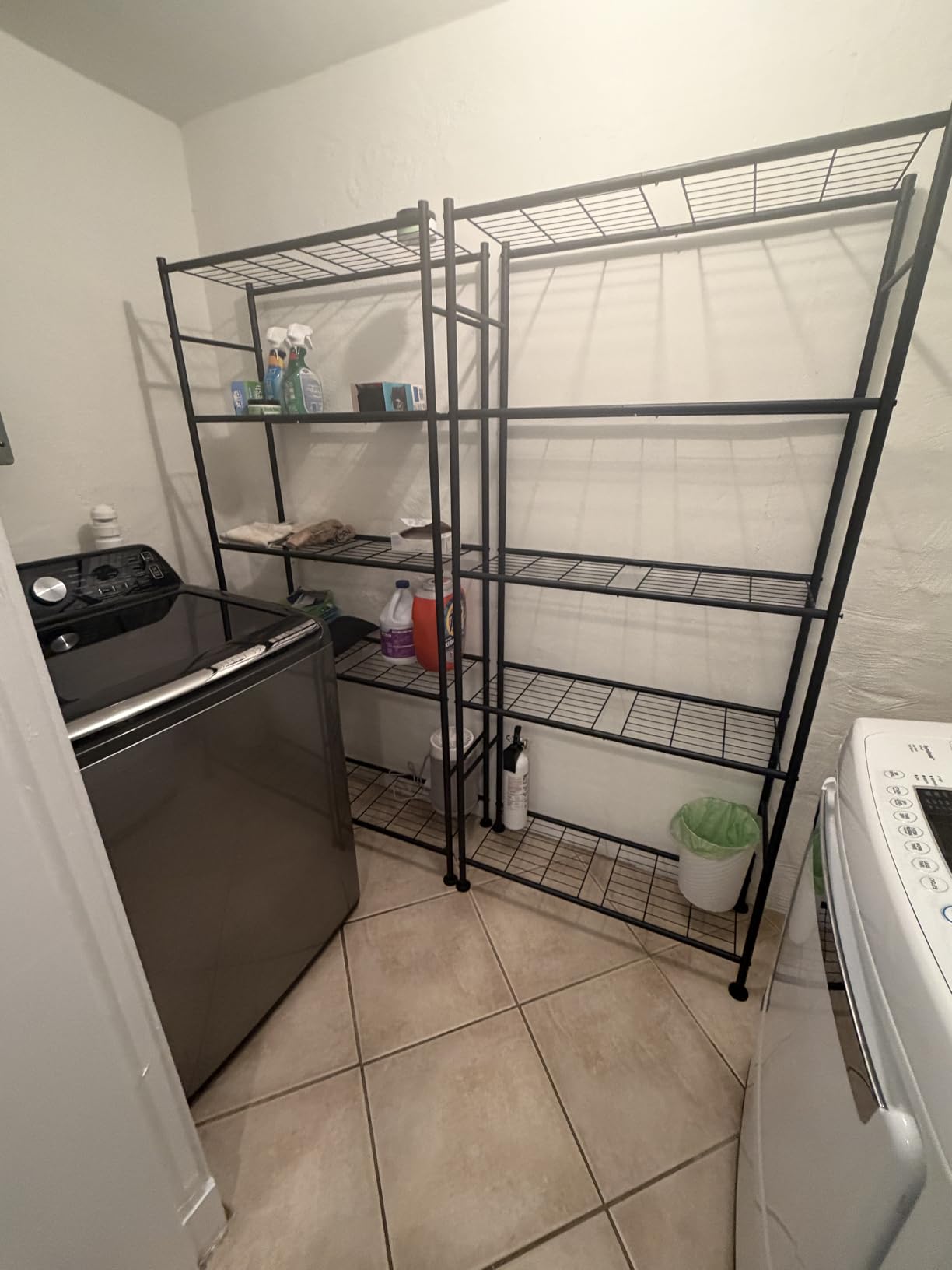 Storage Shelves - 5 Tier Shelf Organizer, Heavy Duty Garage Shelving Unit with Leveling Feet, Stable Metal Shelves Organizer for Pantry, Kitchen and Closet, 33.0