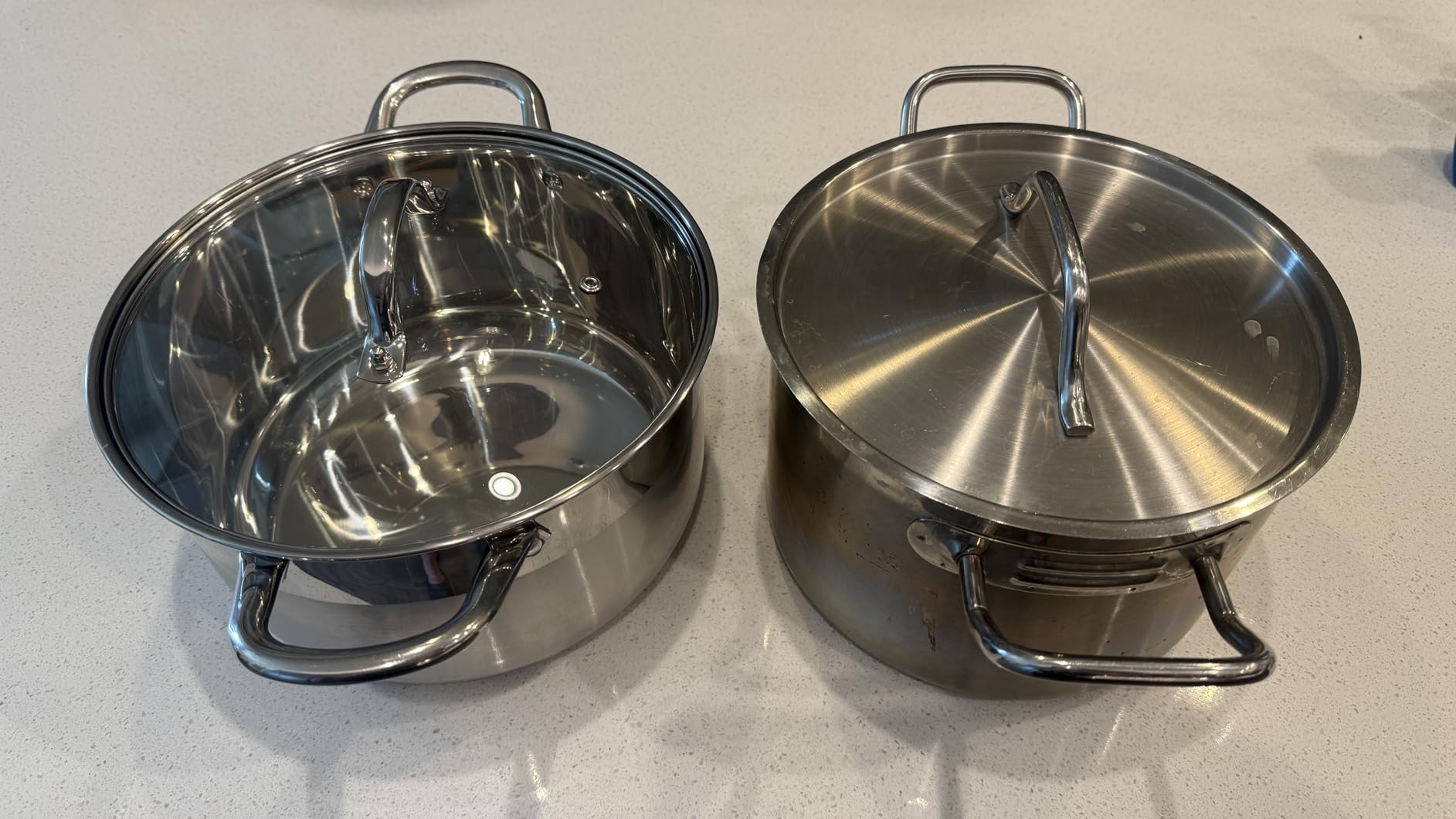 Kirecoo Stainless Steel Stock Pot - 8 Quart Heavy Duty Induction Cooking Pot with Visible Lid for Pasta, Soup customer photo 2