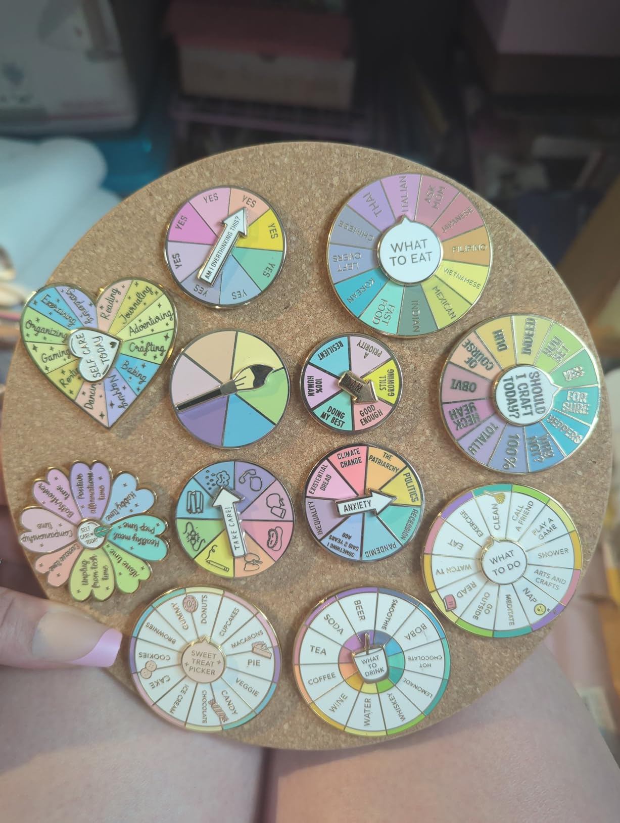 Cork Trivet, 4 Pack High Density Thick Cork Coasters Set for Hot Dishes, 8 Inch Heat Resistant Multifunctional Corks Trivets customer photo 2