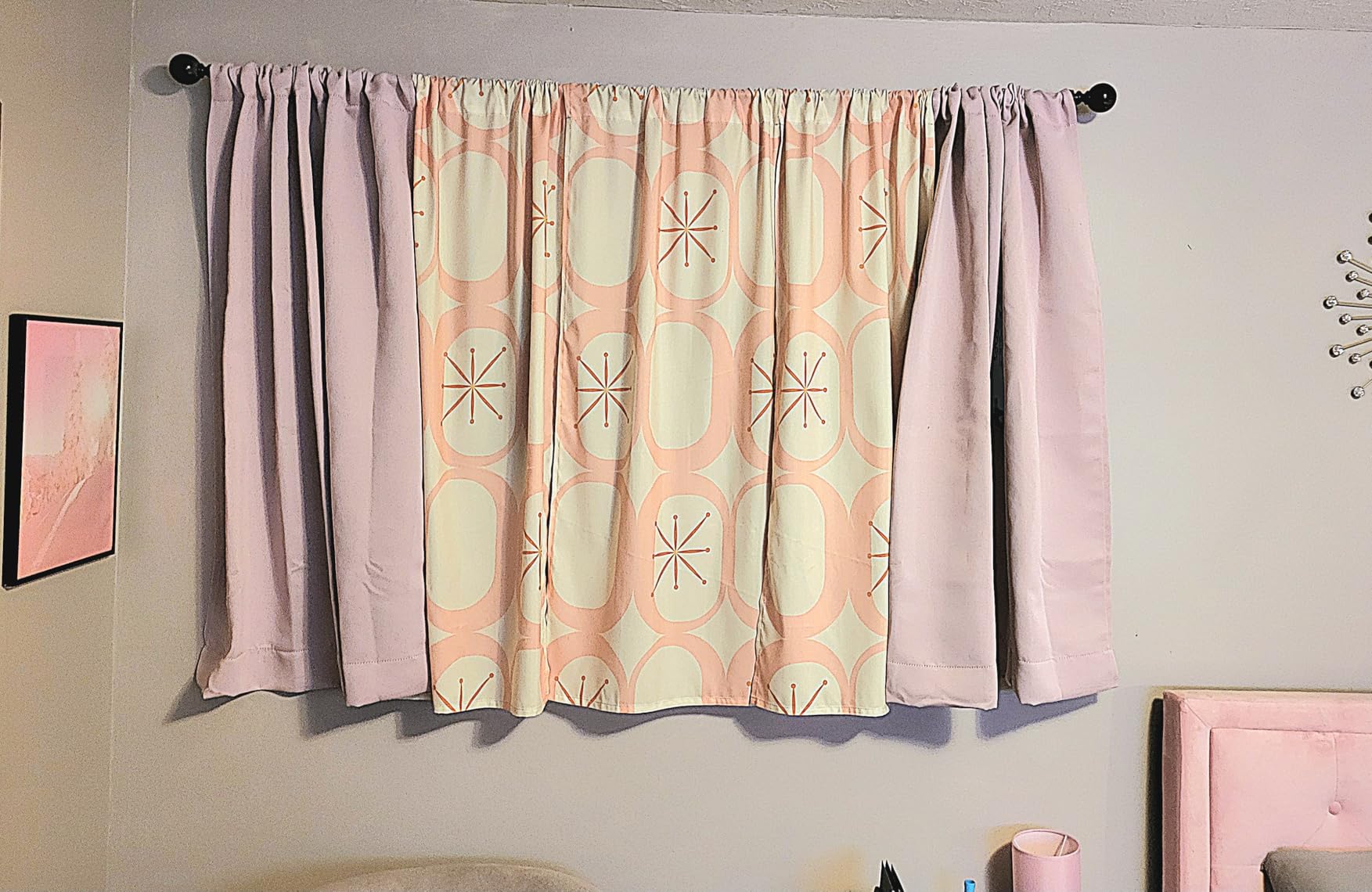 Simplebrand Ava Sage Green Blackout Curtains for Bedroom 63 Inch Length 2 Panels Set, Solid Thermal Insulated Energy Saving Rod Pocket Window Treatment Curtains Blackout Drapes, W40 x L63 Inch, Sage customer photo 1