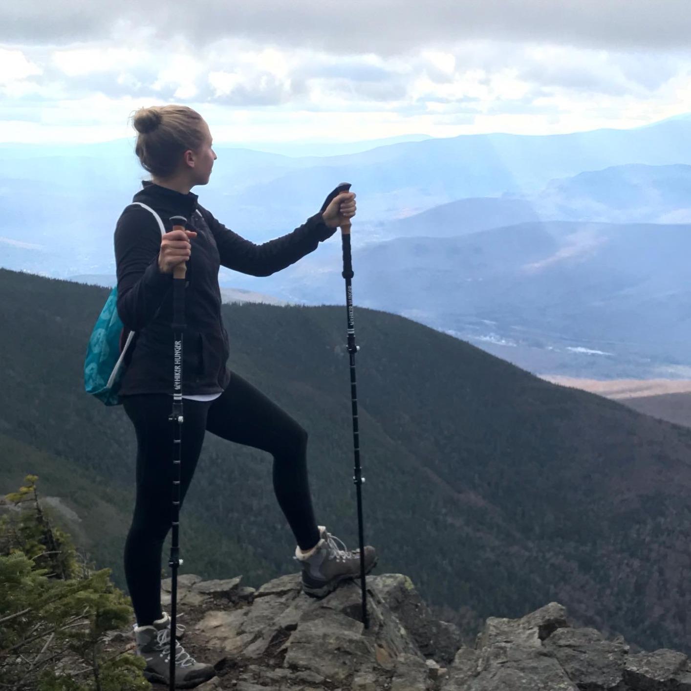 Premium Foldable Hiking Poles by USA Brand - Adjustable, Lightweight Trekking Poles Made of Aircraft Aluminum, Metal Flip Locks & Comfortable Real Cork and EVA Foam Grips customer photo 1