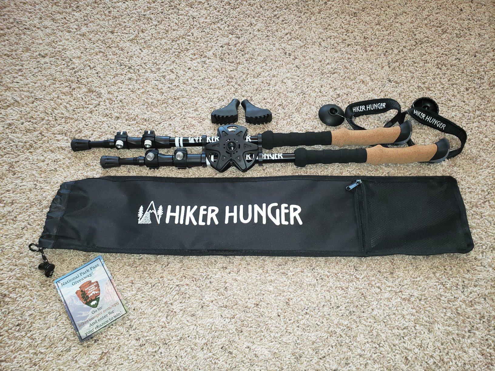 Premium Foldable Hiking Poles by USA Brand - Adjustable, Lightweight Trekking Poles Made of Aircraft Aluminum, Metal Flip Locks & Comfortable Real Cork and EVA Foam Grips customer photo 2