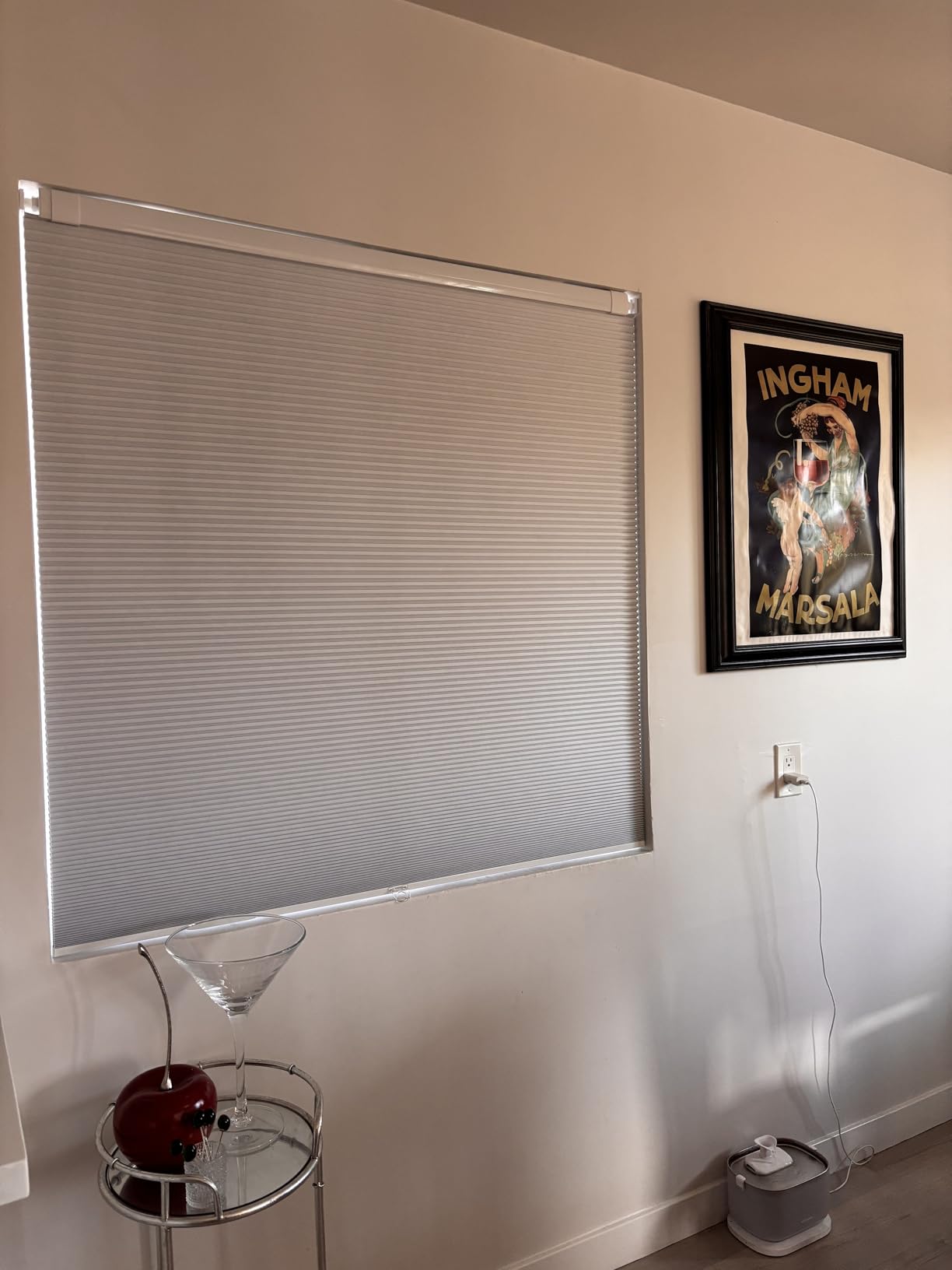 LazBlinds No Tools No Drill Cordless Cellular Shades, Blackout Light Blocking Honeycomb Shades for Home, Thermal Insulation Blinds (22 W x 36 H, White) customer photo 2