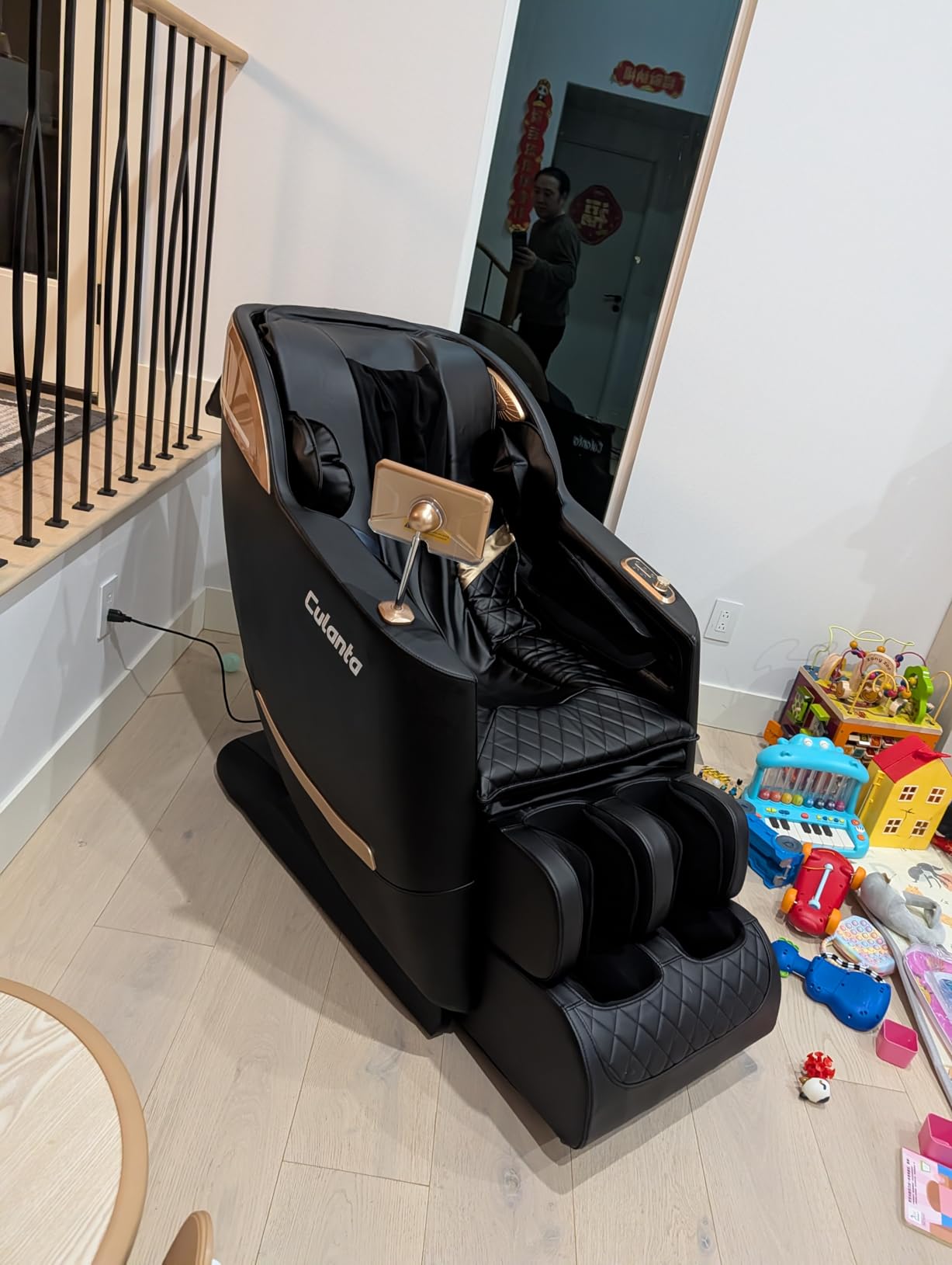 Culanta Massage Chair Full Body, Zero Gravity SL-Track Shiatsu Massage Recliner Chair with Body Scan, Airbags, Foot Rollers, Deep Yoga Stretch, Heating customer photo 2