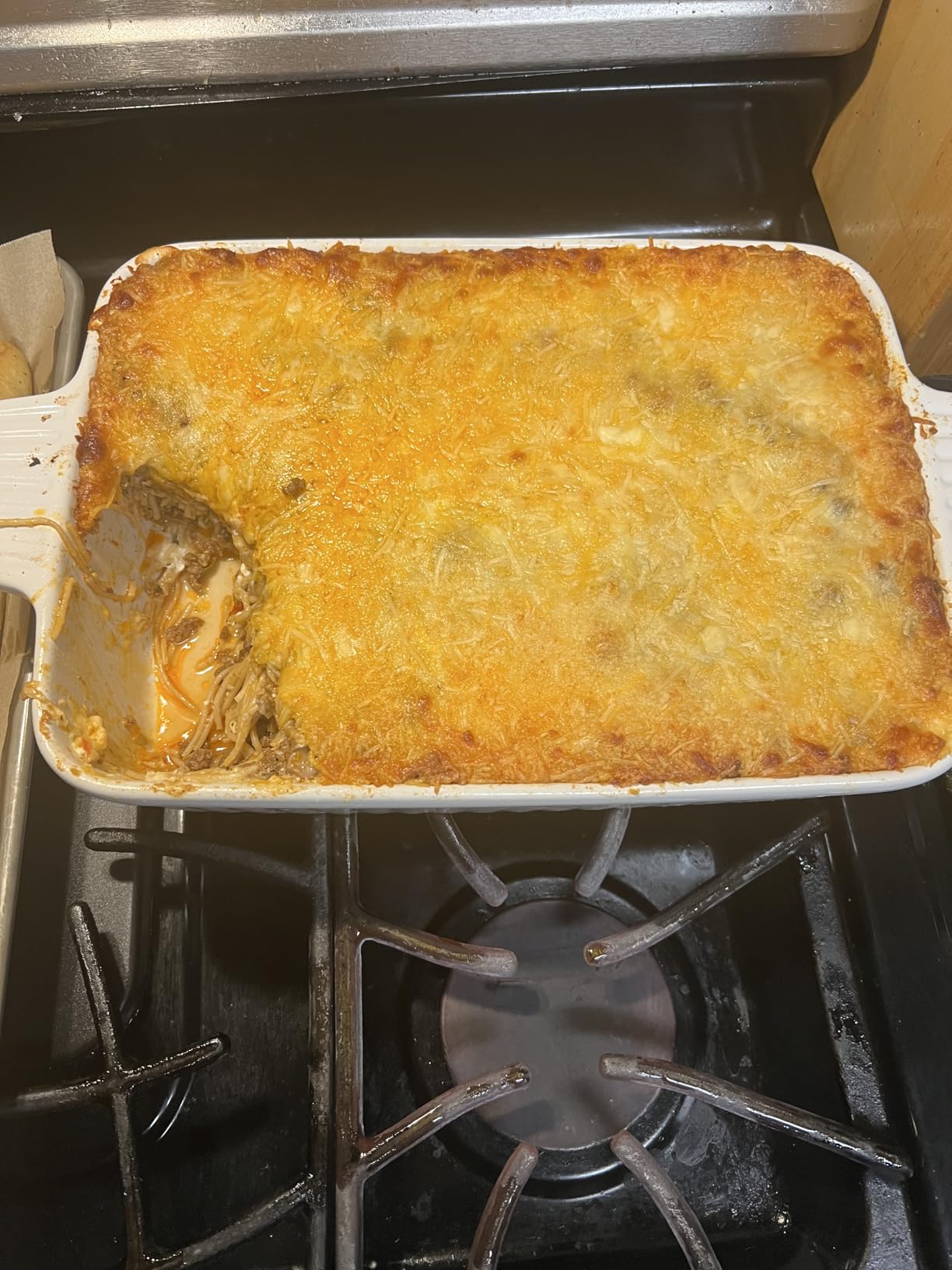 MALACASA 4.4 QT Baking Dish, 9x13 Large Casserole Dish for Oven, Ceramic Baking Pan, Rectangular Lasagna Pan Deep with Handles for Baking, Durable Microwave Oven Safe, Wedding Gift,White, Series BAKE-BAKE customer photo 1