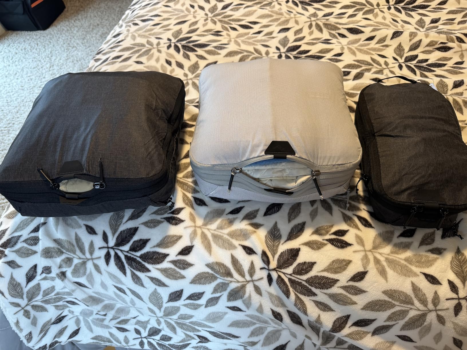 Peak Design Packing Cube, Sage, Weatherproof Luggage Cube with Dual Compartment Organization, Expansion and Compression, Zipper Opening, Travel Organizer for Men and Women, Size M customer photo 1