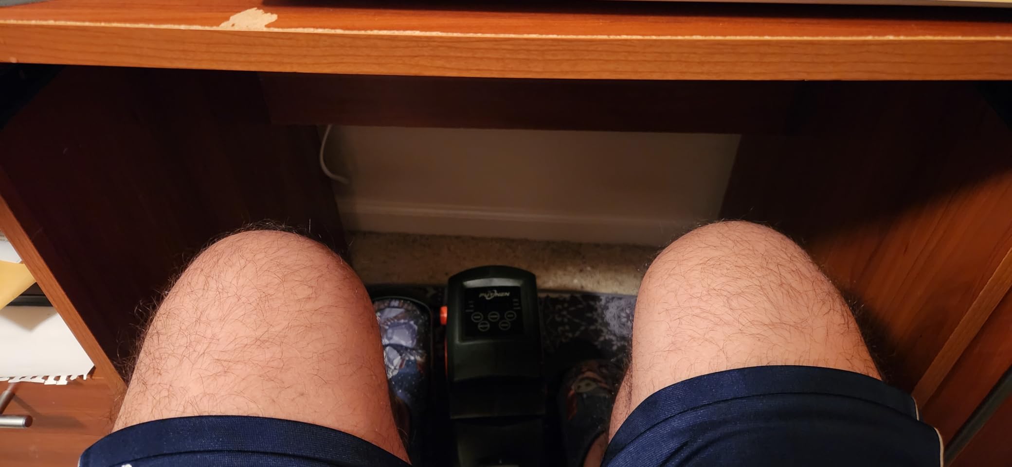 Putnen Under Desk Elliptical Machine, Electric Elliptical Leg Exerciser for Seniors with 12 Adjustable, Portable Quiet Elliptical Exercise Machine customer photo 1