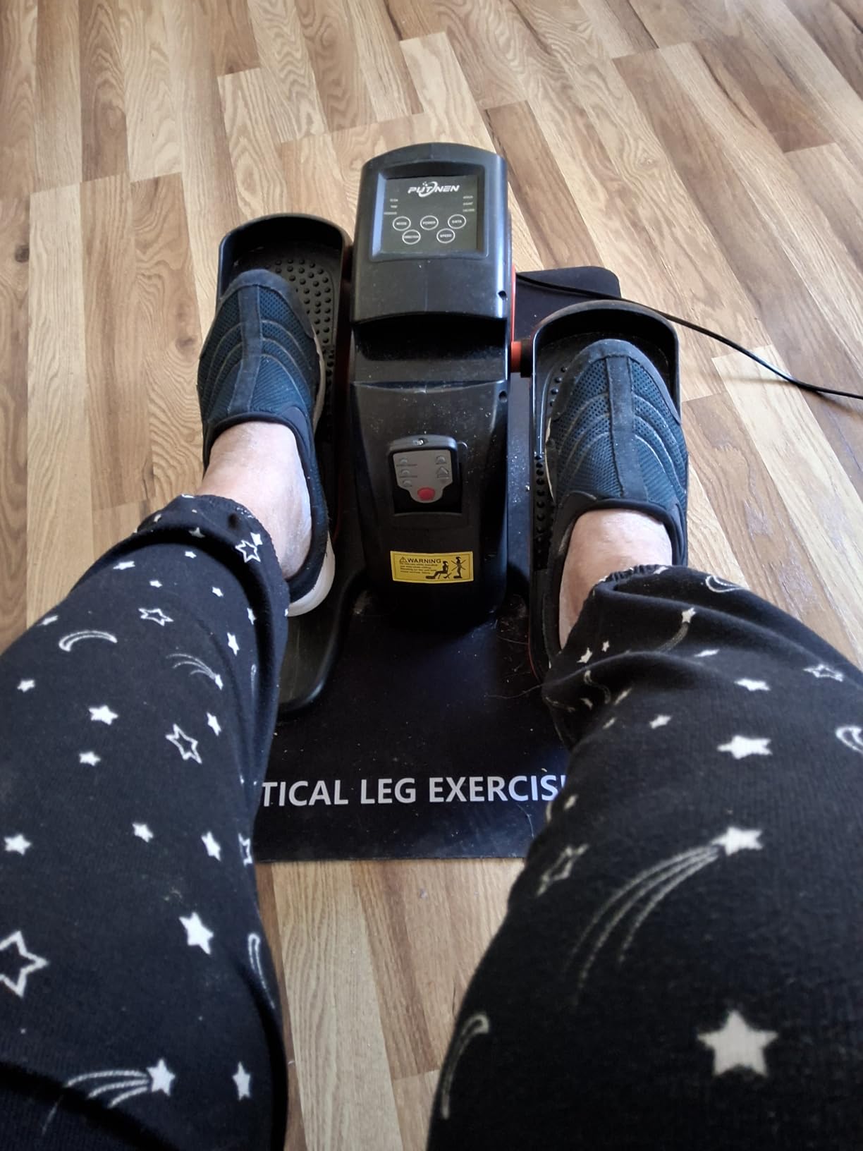 Putnen Under Desk Elliptical Machine, Electric Elliptical Leg Exerciser for Seniors with 12 Adjustable, Portable Quiet Elliptical Exercise Machine customer photo 2