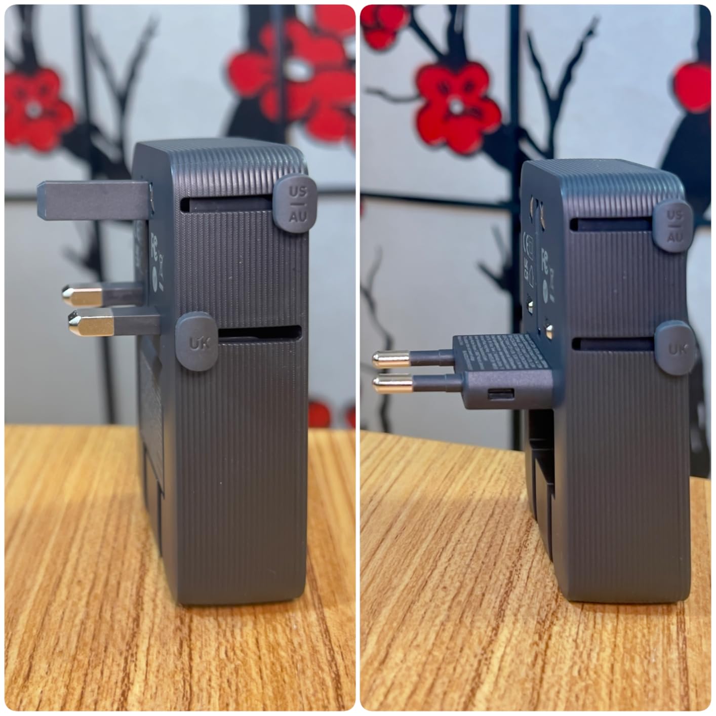 Anker Nano Travel Adapter, 5-Port Power Adapter with 1x 2-Pin AC, 2 USB A, 2 USB C for 20W, Smart Temperature Control, Works in 200+ Countries, Not a Voltage Converter, Travel Essentials (1-Pack) customer photo 2