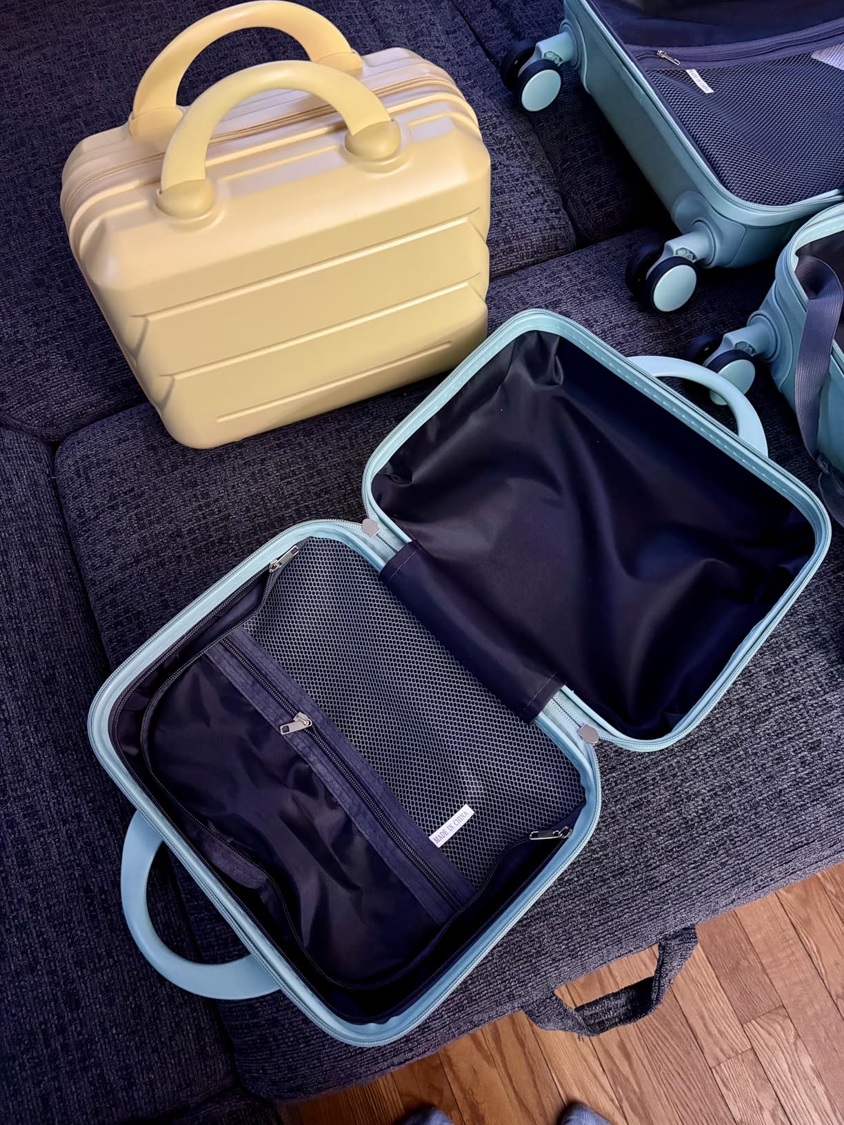 Luggage 3 Pcs ABS Hardside Luggage Sets Spinner Wheels Suitcases customer photo 1