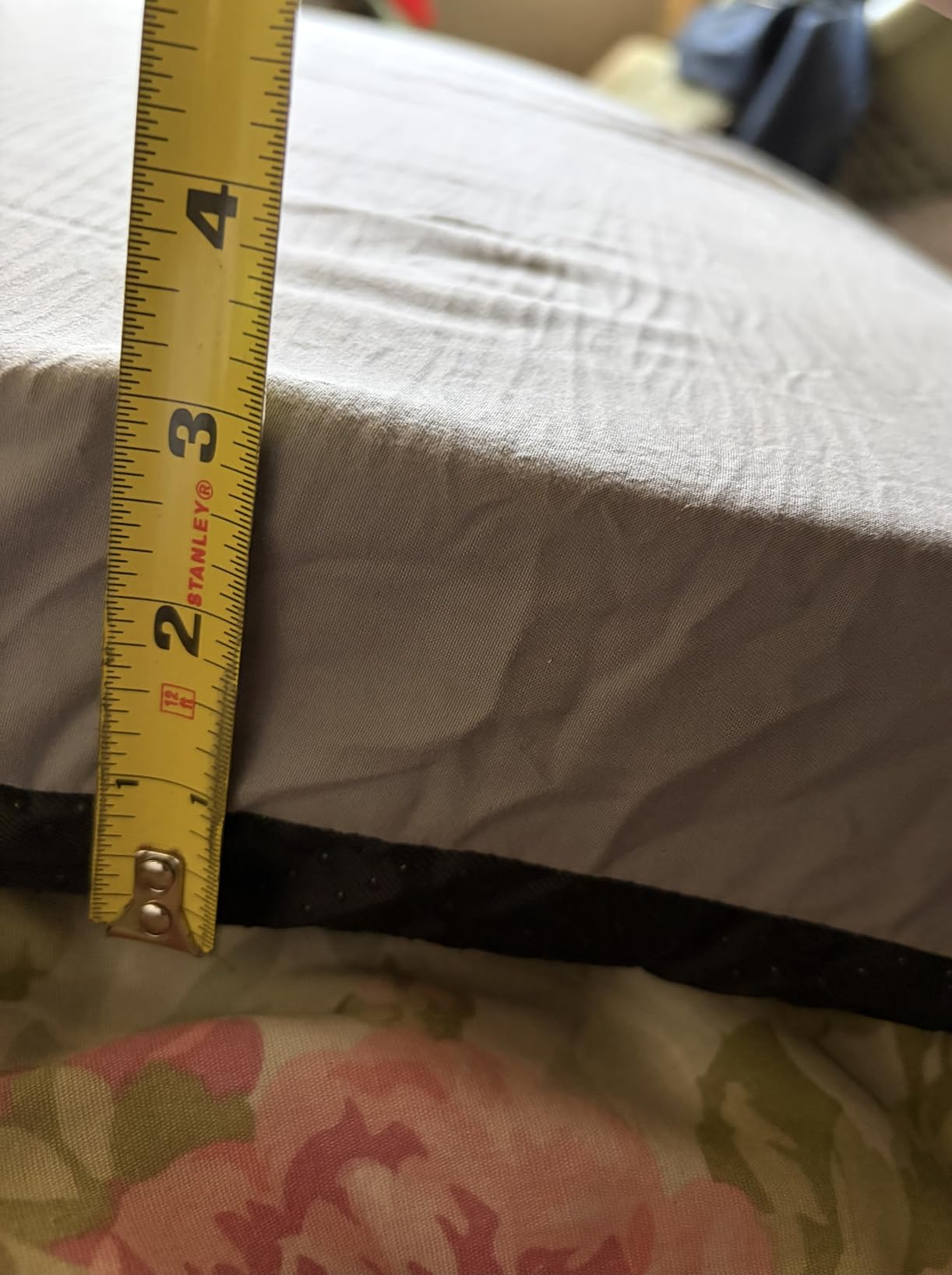 CYMULA Memory Foam Camping Mattress Pad,3inch Sleeping Pad for Camping,Non-Slip Bottom Floor Cot Car Mattress Bed with Retaining Portable Roll up Mattress Pad Mat for Travel Truck Guest Bed Tent customer photo 1