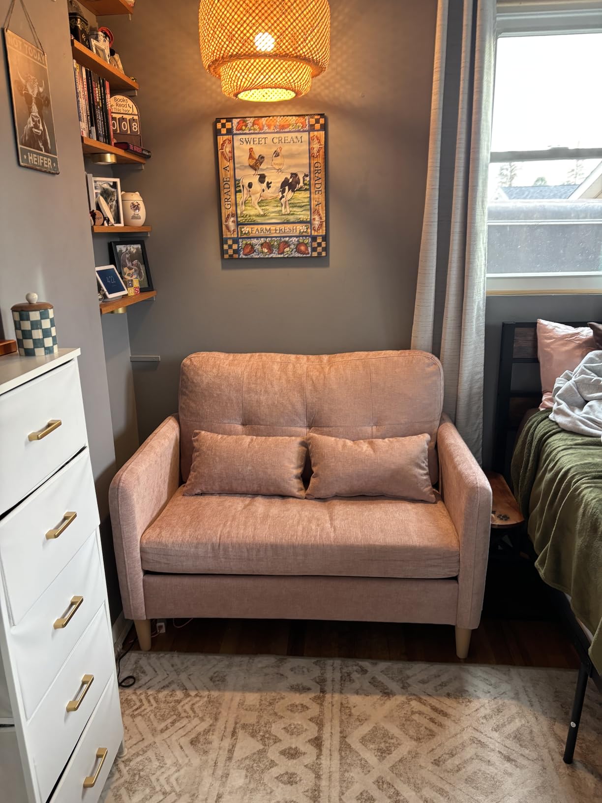 Hanherry Loveseat Sofa, 47