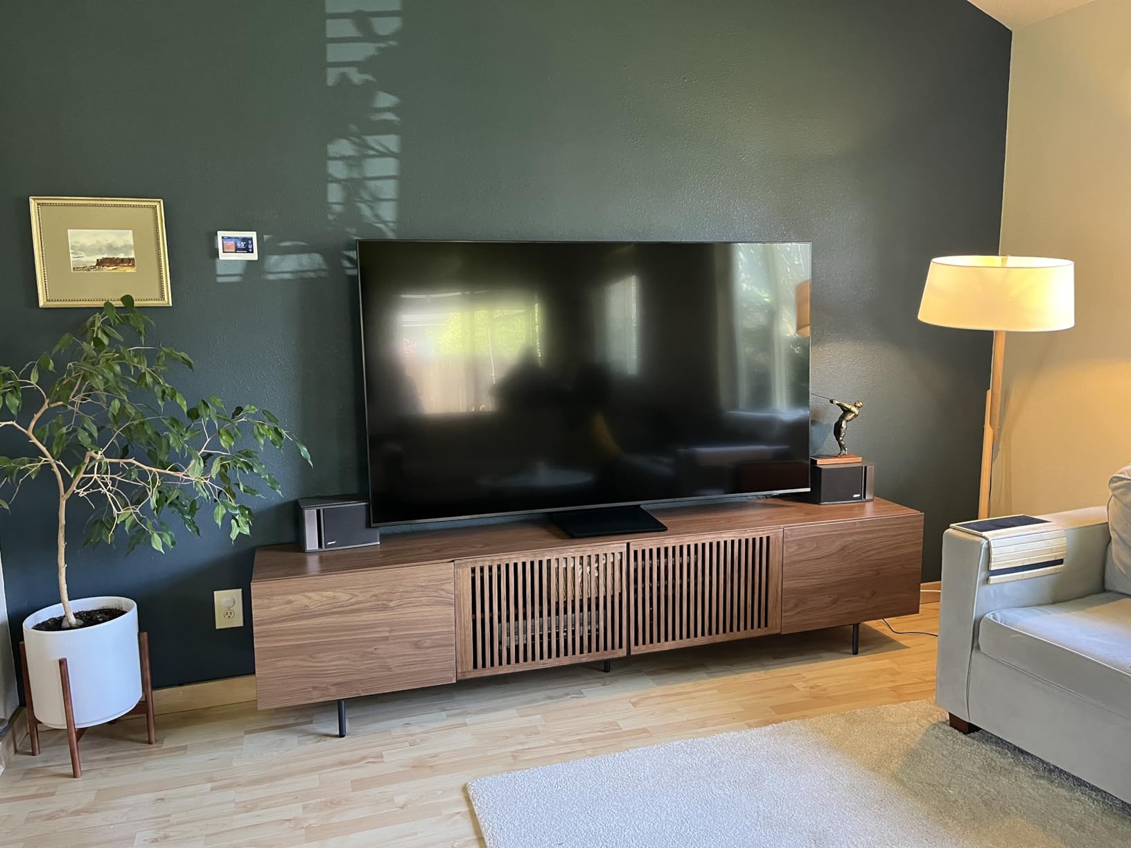 Mid Century Modern TV Stand for 80+ Inch TVs, 94.48