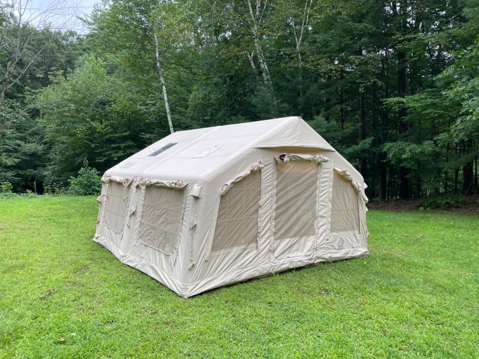 Coody Inflatable Canvas Camping Tents with Stove Jack - Premium Air Beam Family Glamping Tent, Breathable Cotton Canvas, Fast Setup Air Tent with Pump customer photo 1