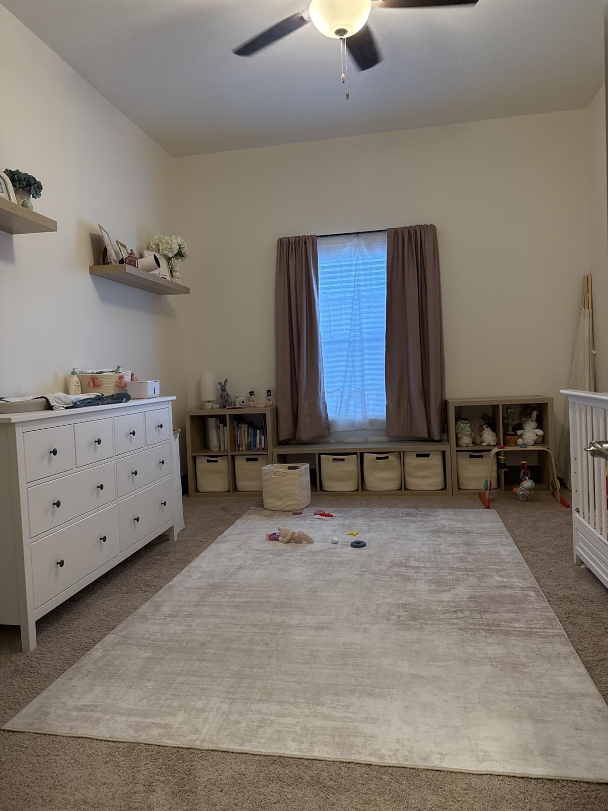 Area Rugs 8x10 Living Room: Washable Rug Modern Abstract Large Rugs Soft Non Slip Neutral Rug Stain Resistant Indoor Carpet customer photo 1