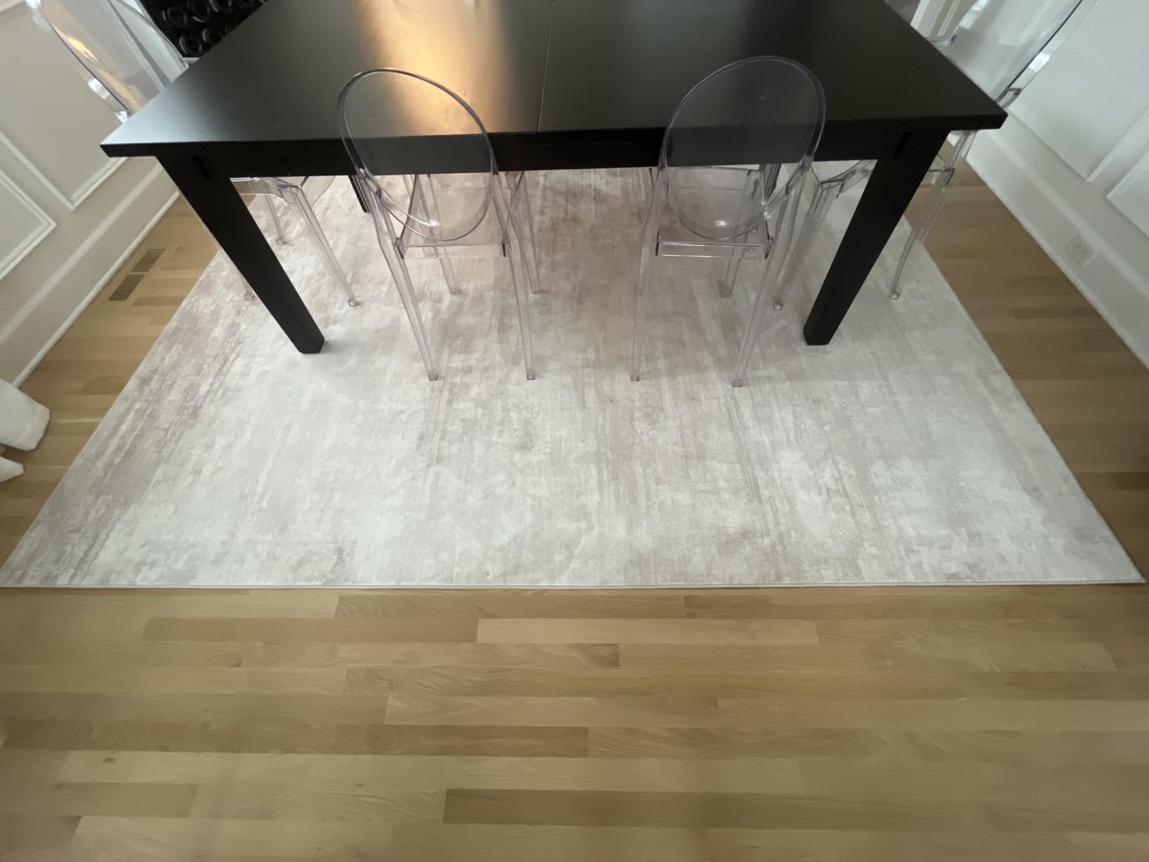 Area Rugs 8x10 Living Room: Washable Rug Modern Abstract Large Rugs Soft Non Slip Neutral Rug Stain Resistant Indoor Carpet customer photo 2