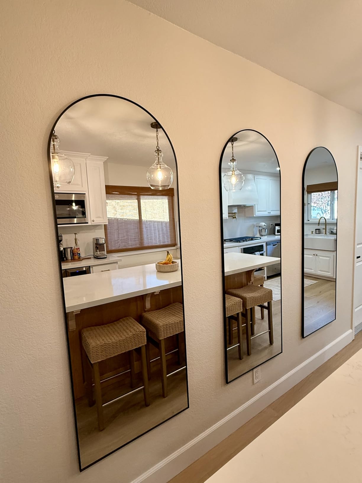 DUMOS Arched Full Length Mirror with Stand 64