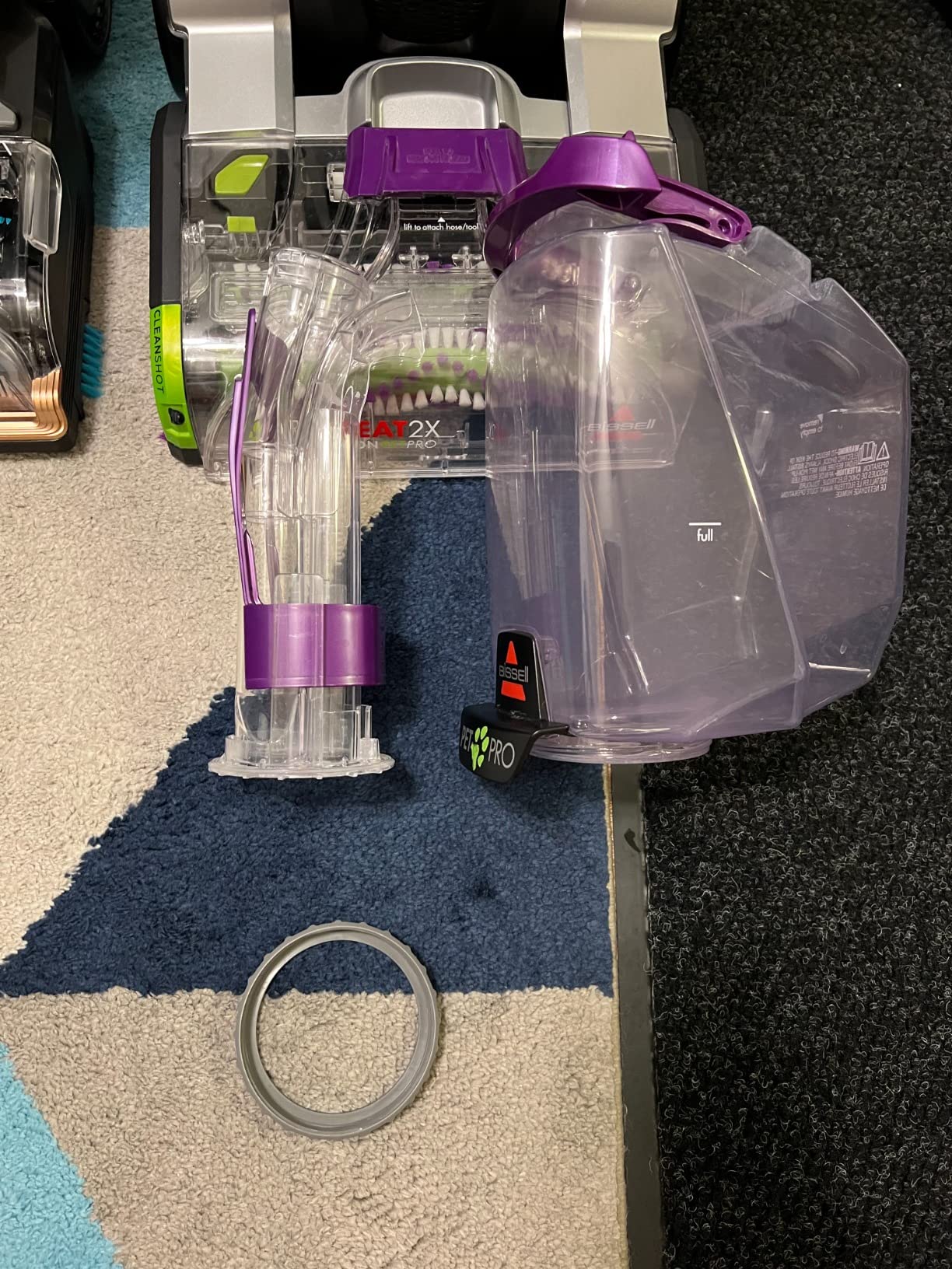 BISSELL Revolution HydroSteam Carpet Cleaner, Upright Deep Cleaner, HydroSteam Technology, 4-inch Self-Cleaning Tough Stain Tool & Formulas Included, 4123 customer photo 2