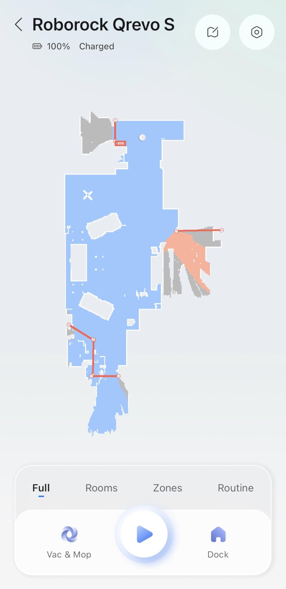 roborock Qrevo Series Robot Vacuum and Mop, 8000Pa Suction, Anti-Tangle Brush, Smart Obstacle Avoidance, Auto Mop Washing, All-in-One Dock, 200RPM Spinning Mops, White (QV 35A) customer photo 2