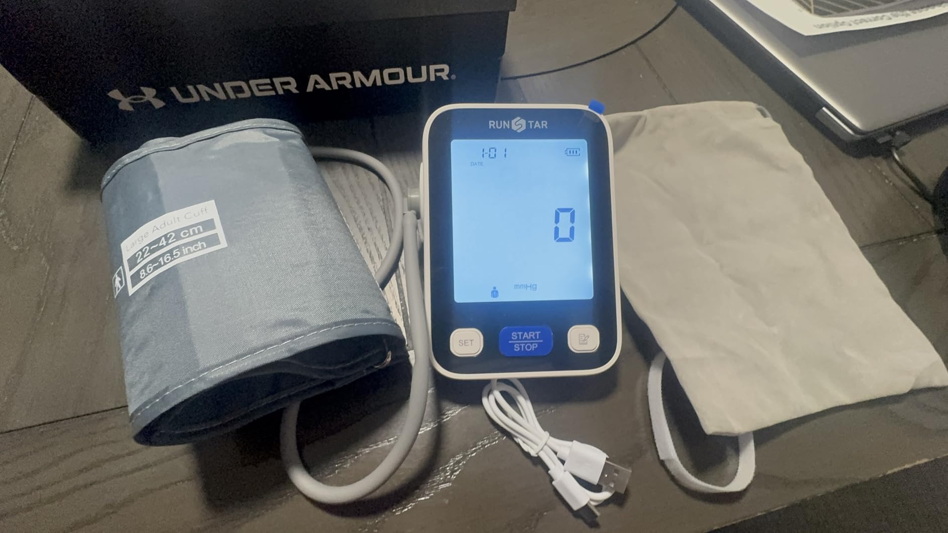 Runstar Upper Arm Blood Pressure Monitor with Wide Range Cuff (8.6'' -16.5'') for Home Use FSA and HSA Eligible, Automatic Digital BP Machine with Storage Bag, 2x99 Reading Memory customer photo 2