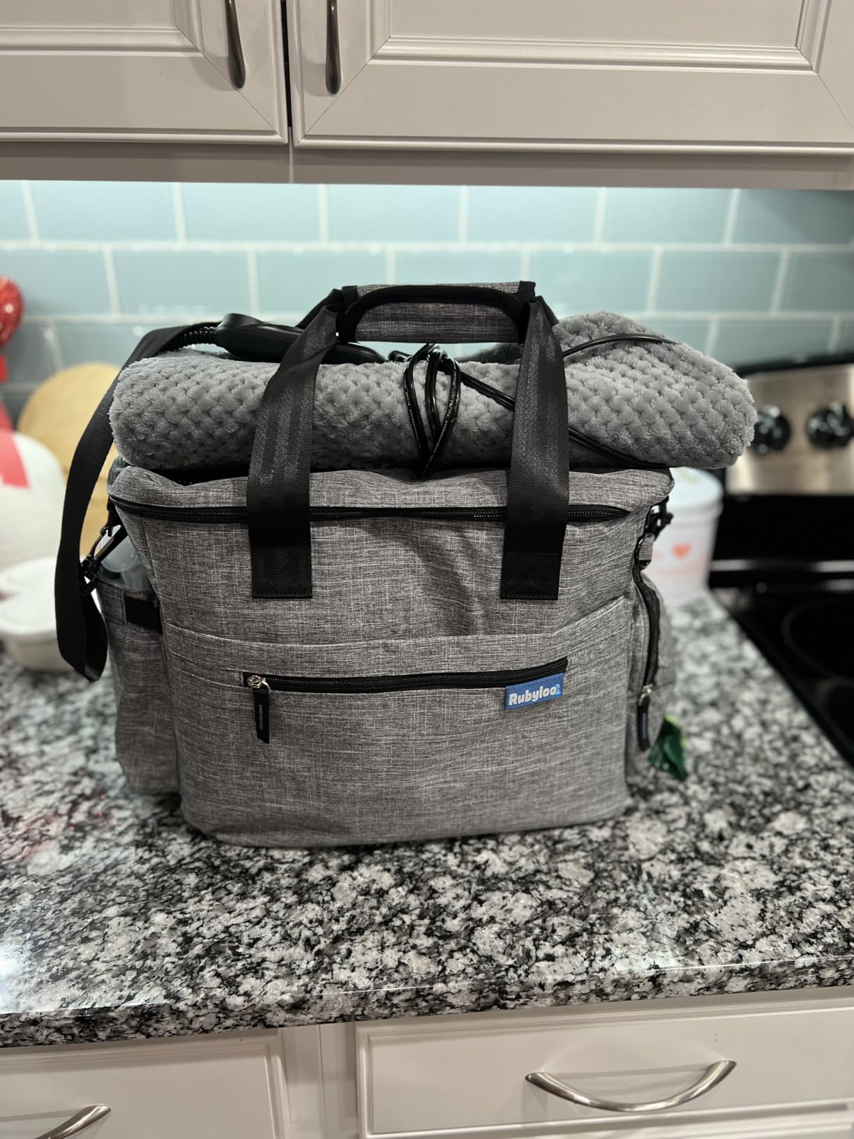 The Original Doggy Bag - Complete Dog Travel Bag for Supplies with 2 BPA-Free Travel Dog Bowls & 2 Pet Food Containers customer photo 2