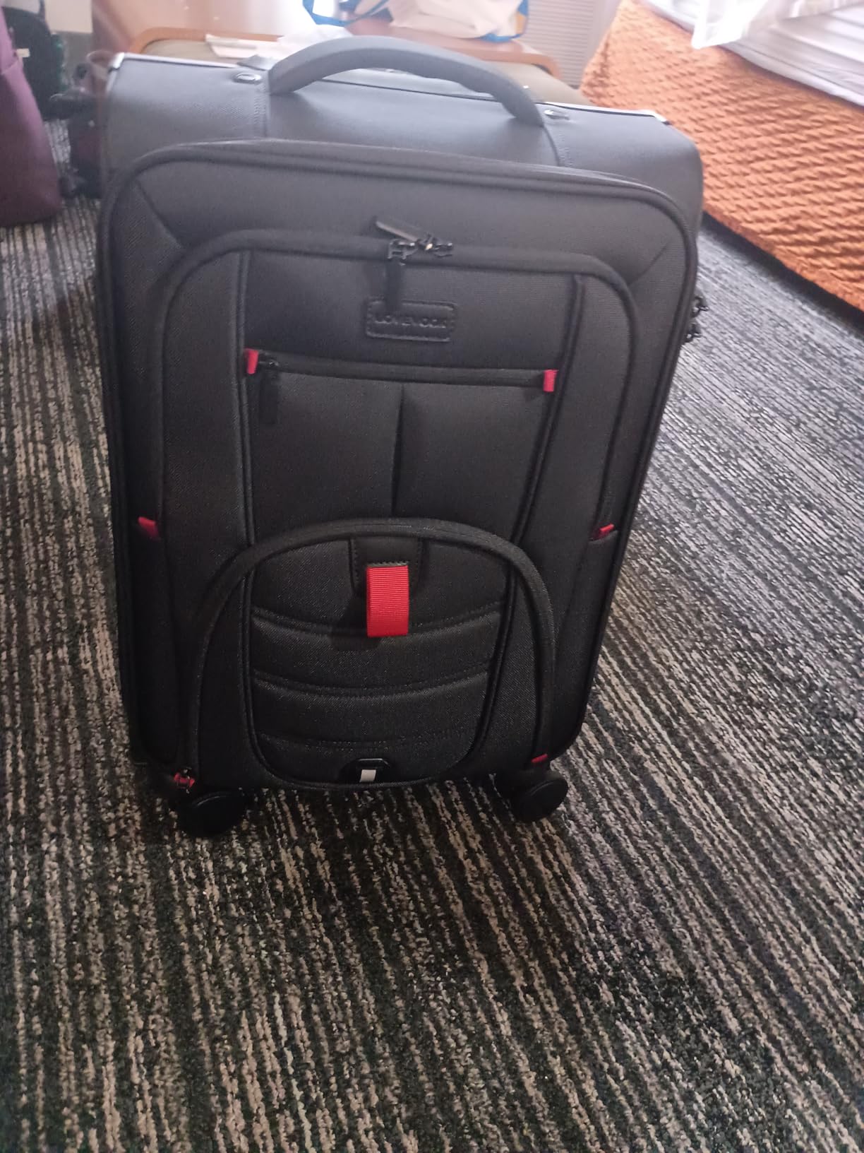 Carry On Luggage 22x14x9 Airline Approved, 22-Inch Suitcases with Spinner Wheels, Softside Carry-on Luggage with TSA Lock for Men Women Business Trip, Lightweight Large Capacity Luggage for Travel customer photo 1