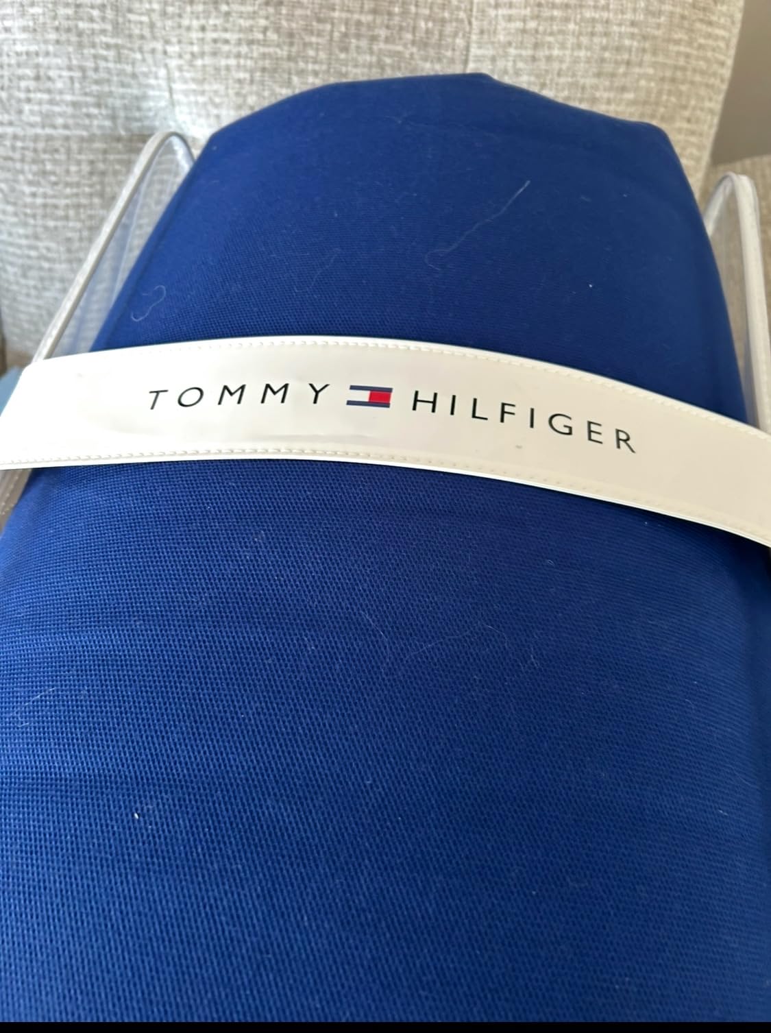 Tommy Hilfiger - King Comforter Set, Soft & Breathable Micro Piqué Cotton Bedding, Lightweight Feel for Year Round Comfort - White customer photo 2