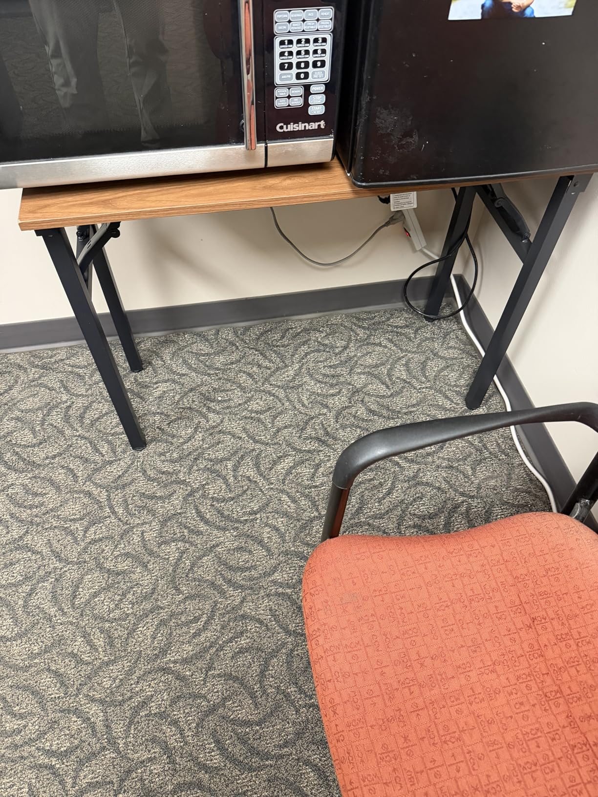 Frylr Small Folding Computer Desk - Portable 43.3 Inch Foldable Laptop Table, Collapsible and Compact for Easy and Fast Setup, Lightweight for Small Spaces, Home Craft and Study Use, White Ash customer photo 1