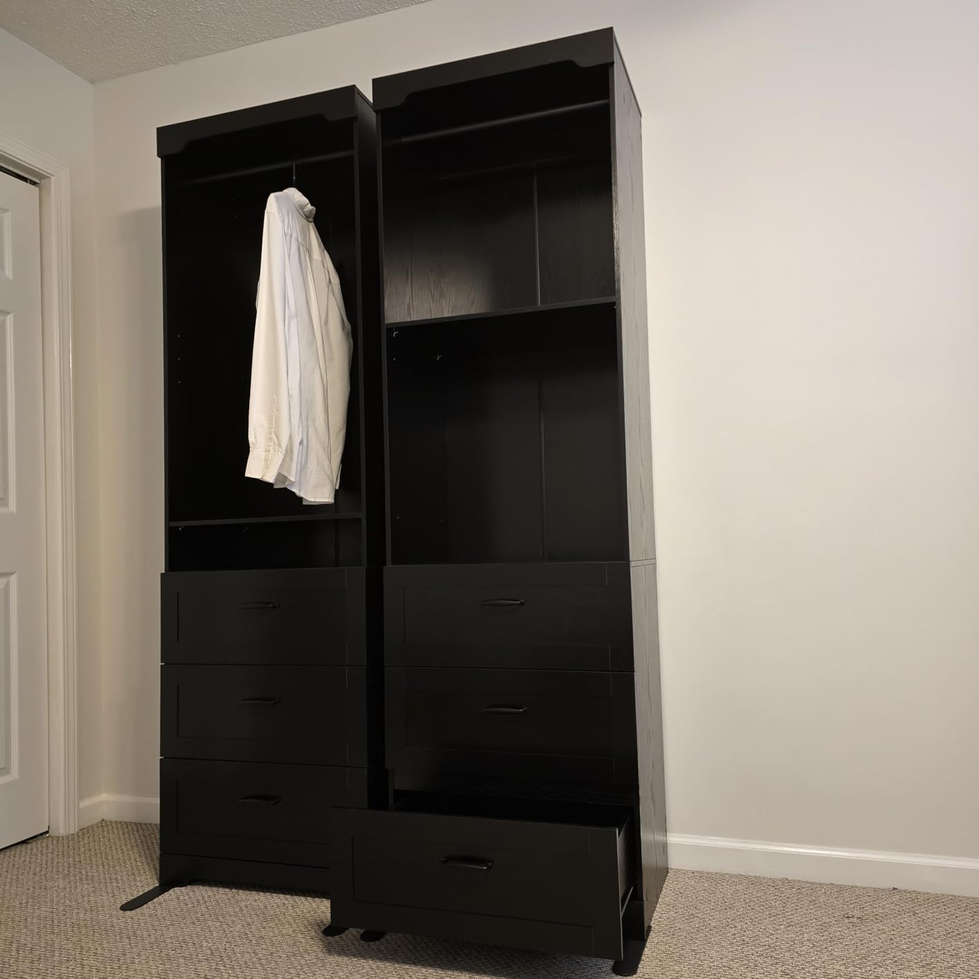 IRONCK Freestanding Closet System with Adjustable Shelves & 3 Drawers customer photo 1