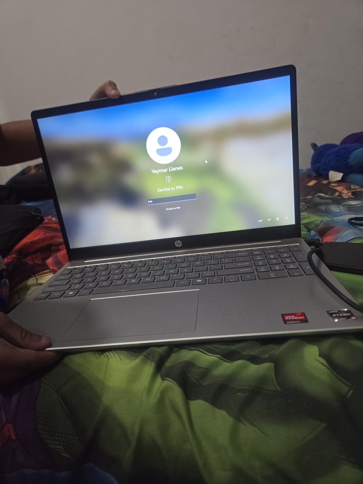 HP 15.6 inch Laptop, HD Touchscreen Display, AMD Ryzen 3 7320U, 8 GB RAM, 128 GB SSD, AMD Radeon Graphics, Windows 11 Home in S Mode, Natural Silver customer photo 1