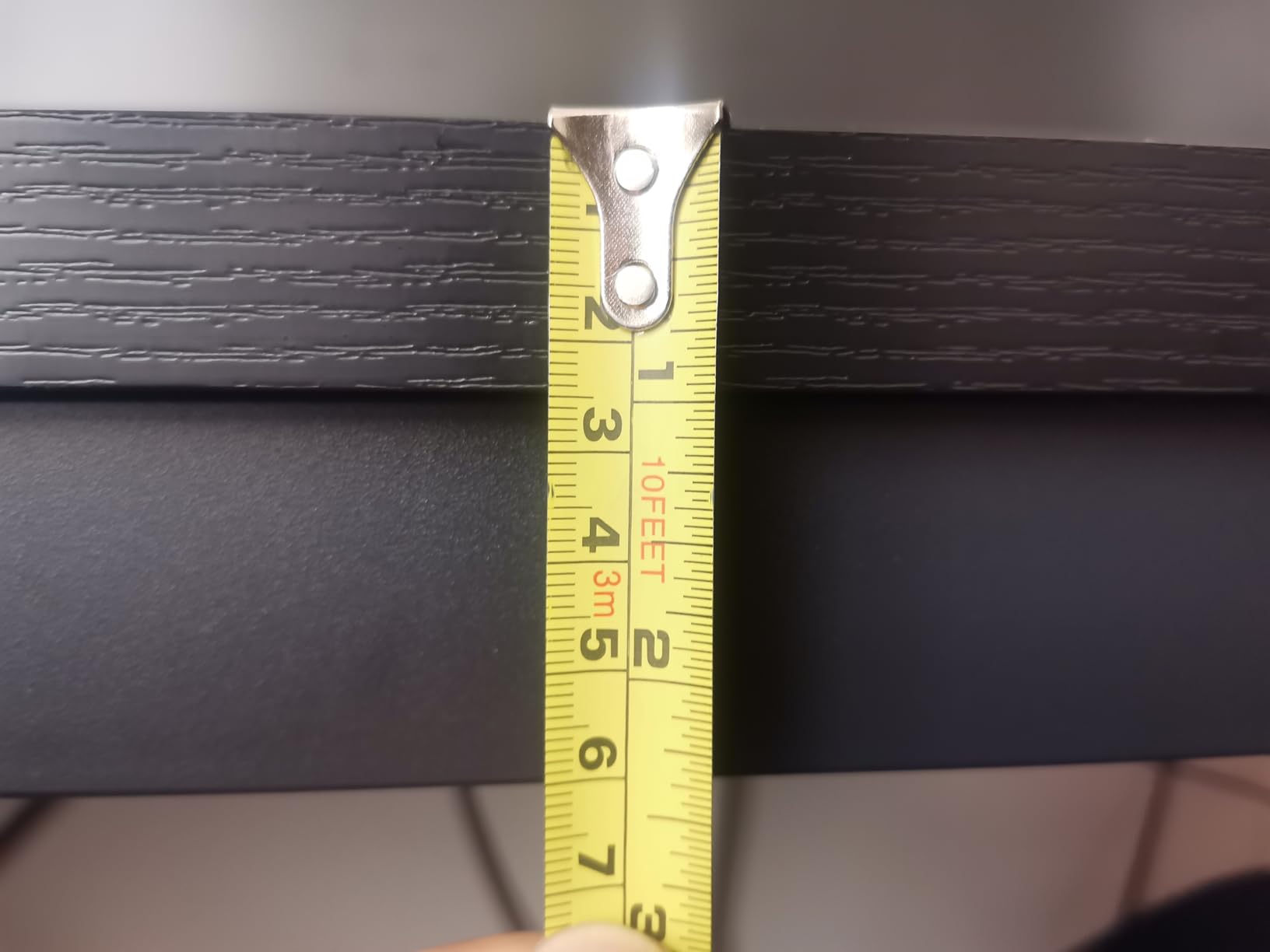 Huuger 63 Inch L Shaped Desk with Power Outlets and USB-C Port, 0.95 Inch Thicker Desktop, Reversible Computer Desk, Larger Office Corner Gaming Desk, Metal Frame, for Home Office, Study, Rustic Brown customer photo 2