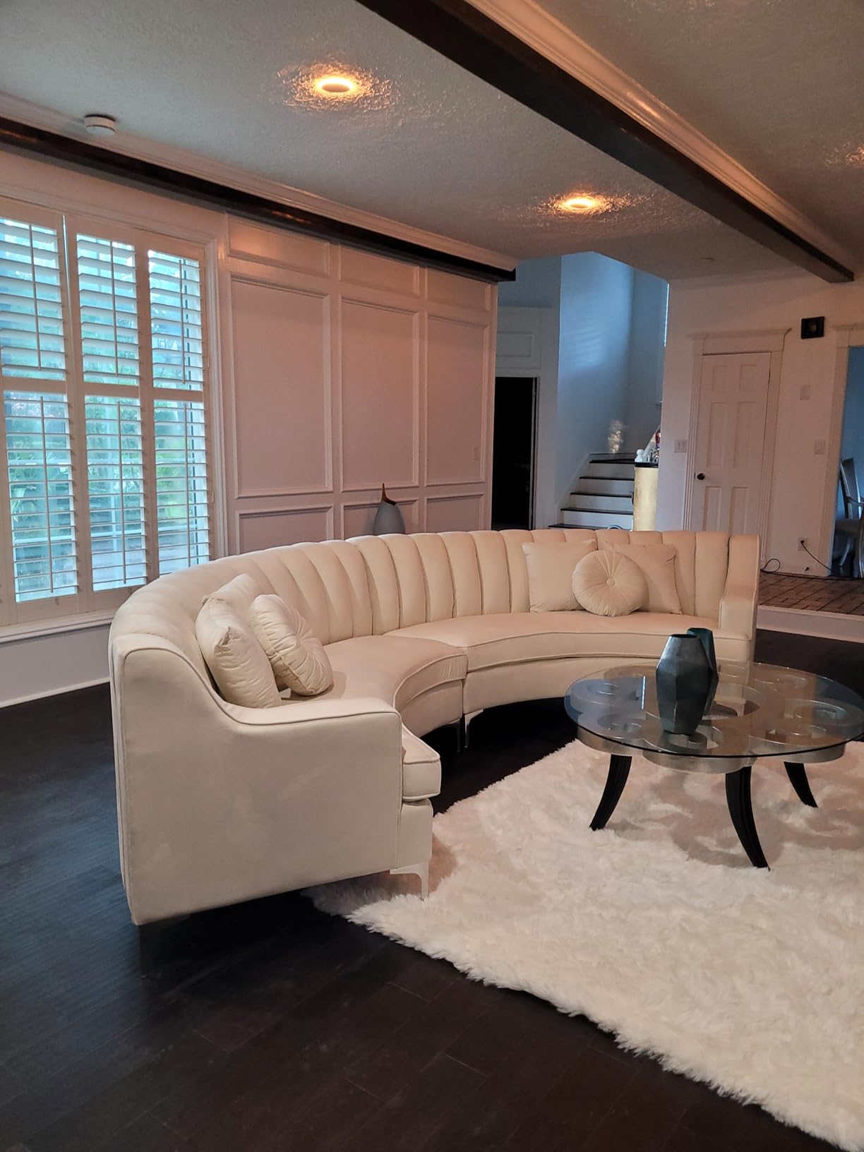 Legend Vansen L Semicircle Velvet Sofa 141.34