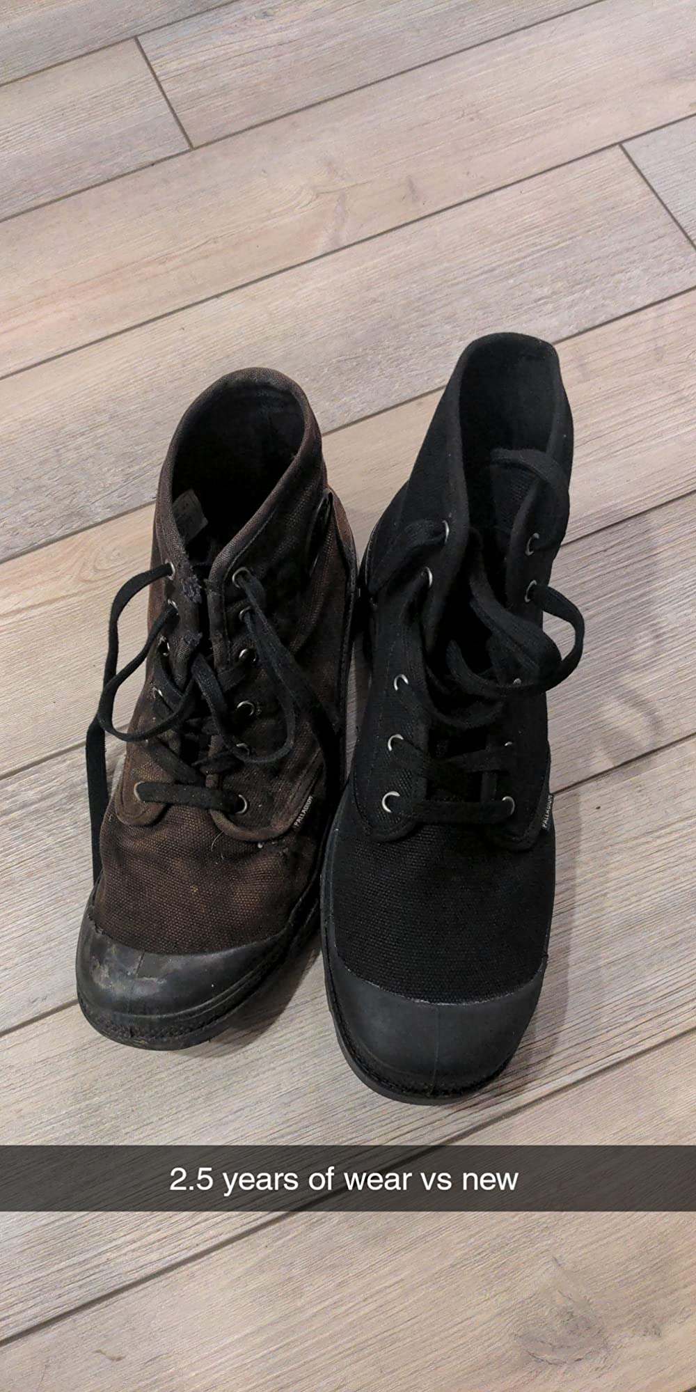 Palladium Men's Pampa Hi Boot, Vegan Canvas Lace Up Boot customer photo 2