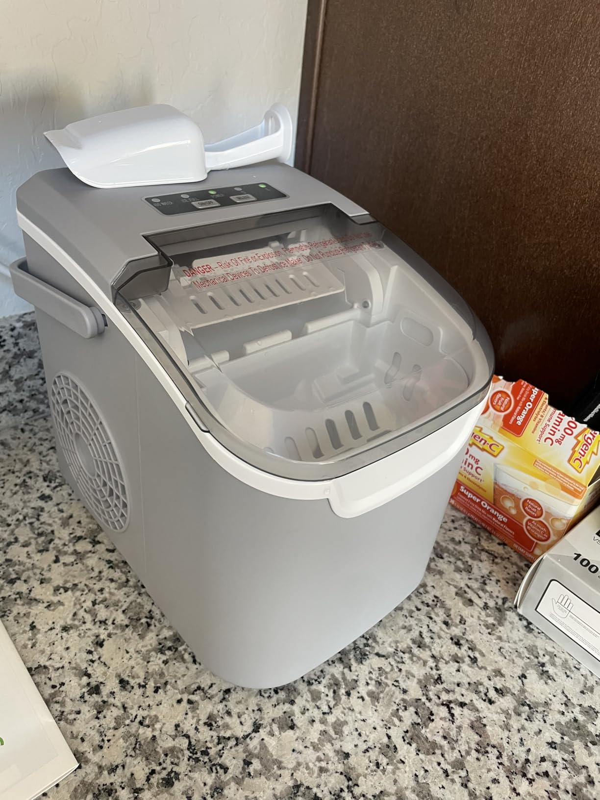 Antarctic Star Countertop Ice Maker Machine, 8 Ice Cubes in 6 mins, 26lb/Day Ice with 2 Sizes customer photo 1